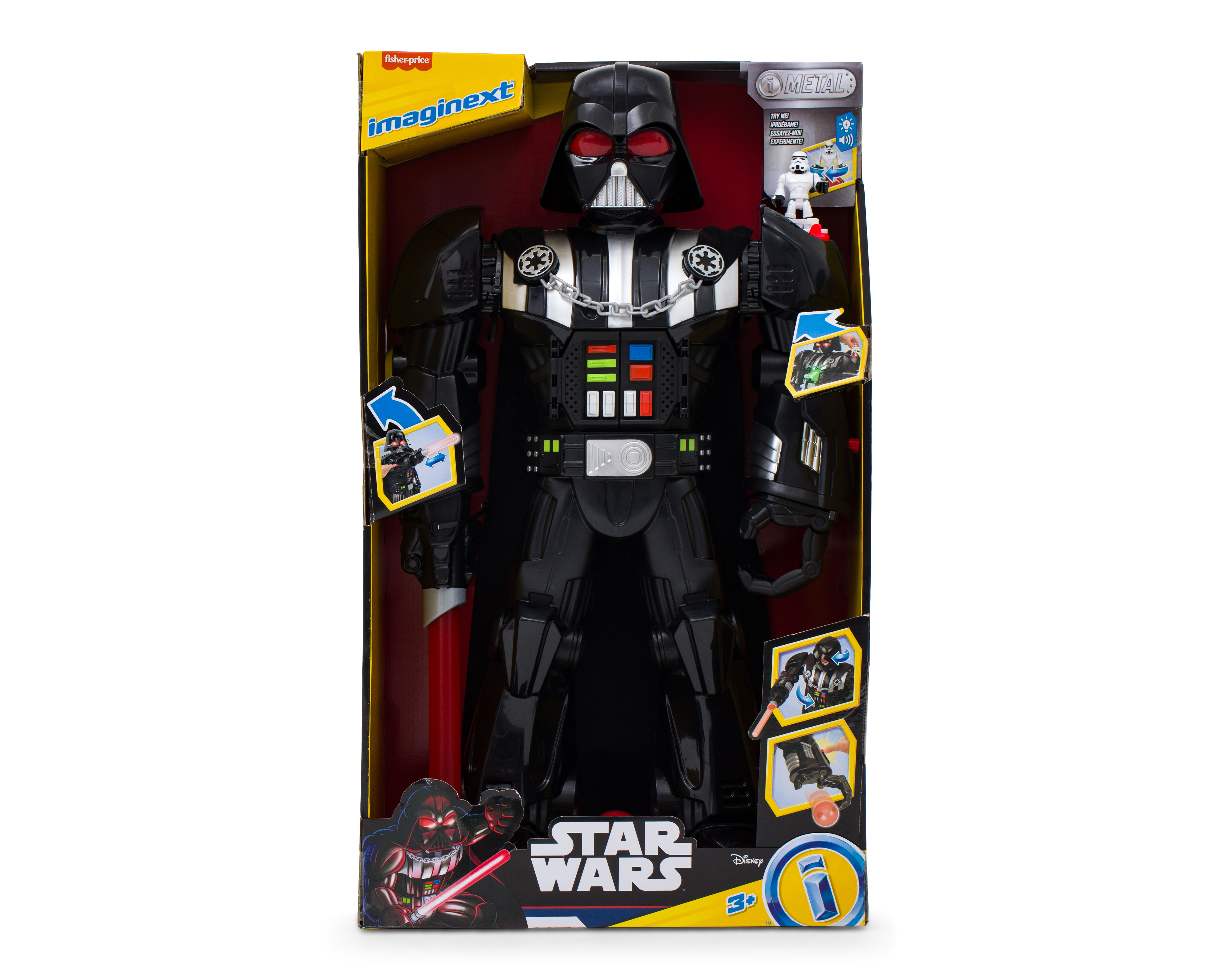 Foto 4 pulgar | Foto 3 | Darth Vader Bot Imaginext Star Wars con Luces y Sonidos