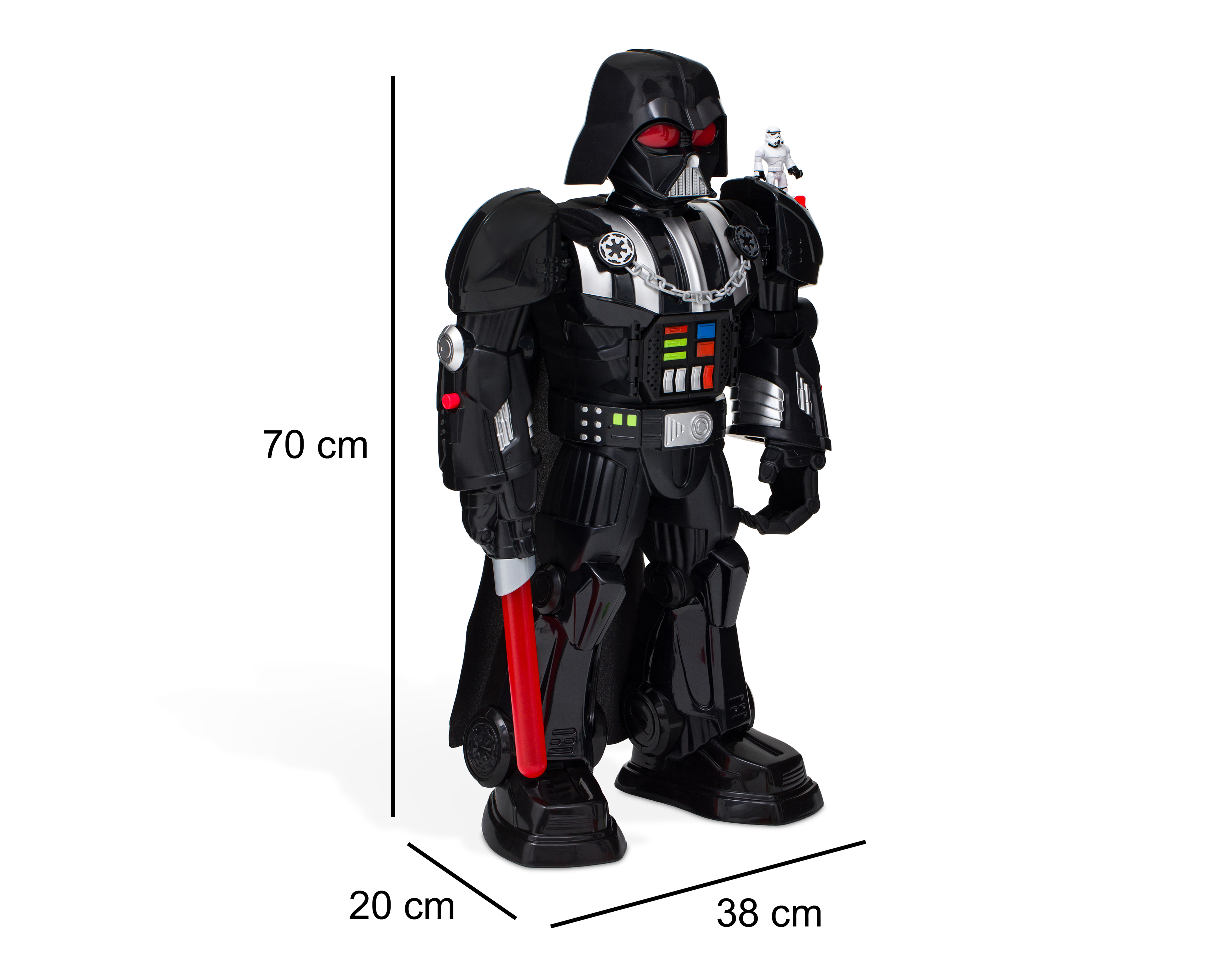 Foto 8 pulgar | Foto 7 | Darth Vader Bot Imaginext Star Wars con Luces y Sonidos