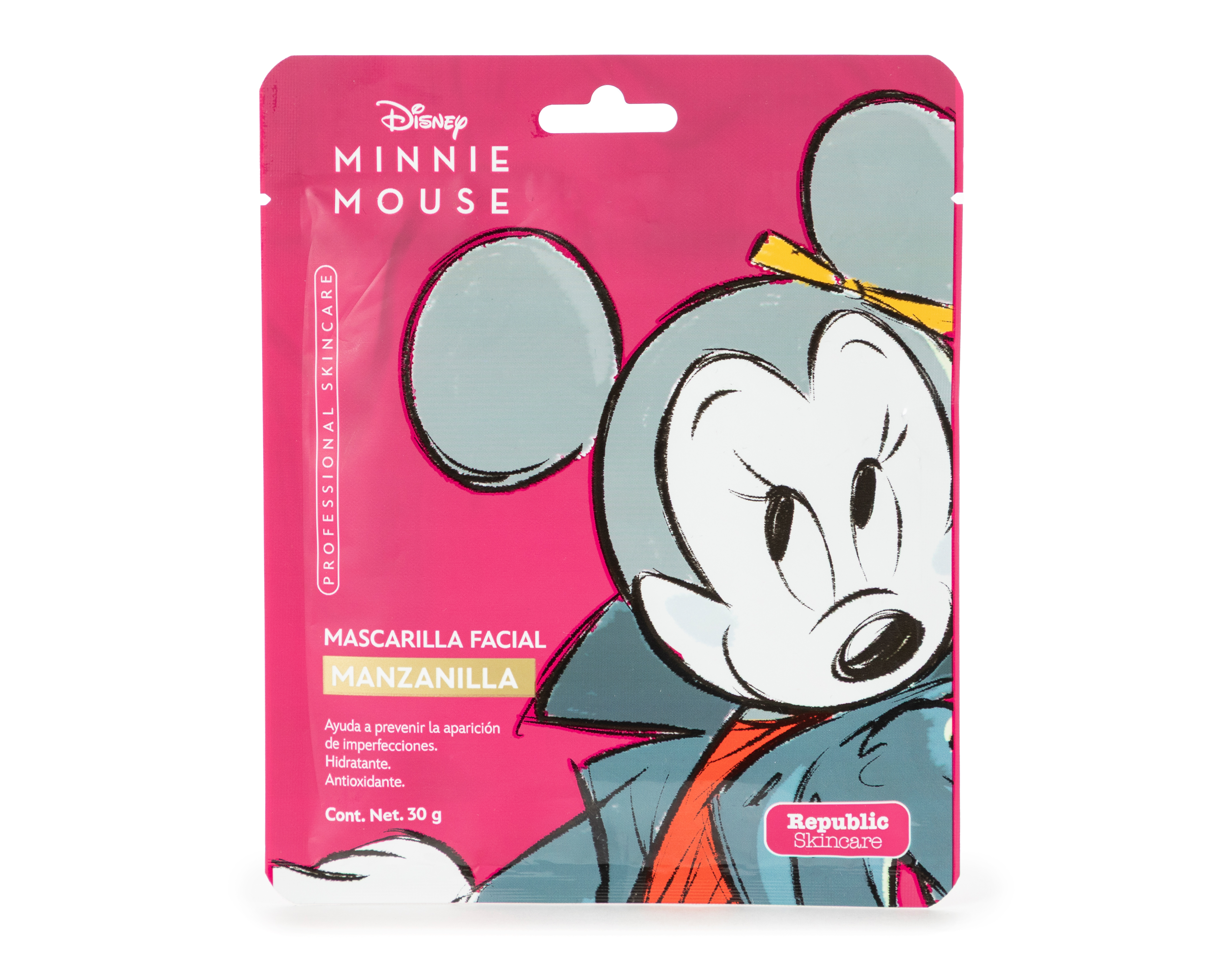 Foto 2 pulgar | Foto 1 | Mascarilla Manzanilla Republic Cosmetics Disney Mickey Mouse 30 g