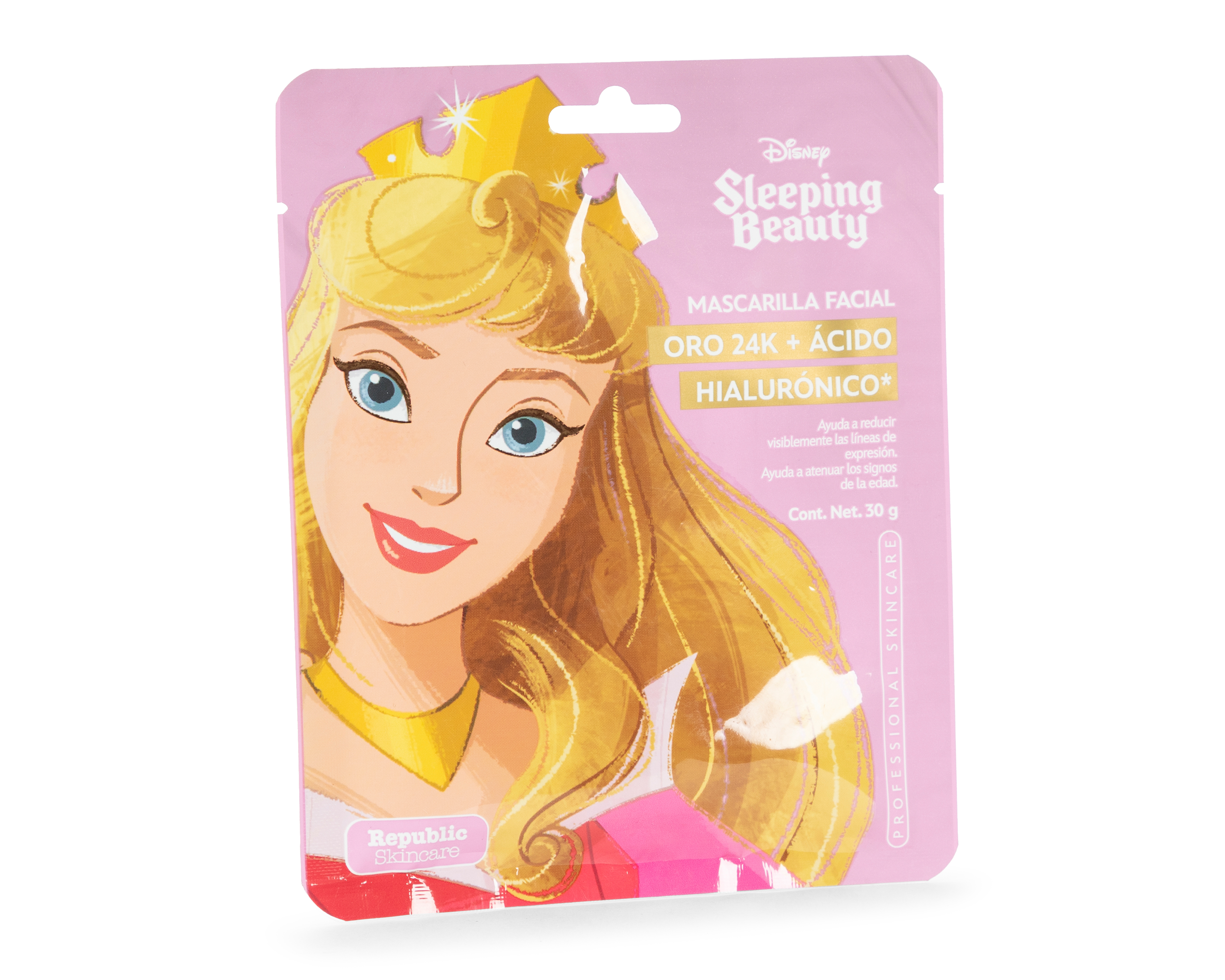 Foto 4 pulgar | Foto 3 | Mascarilla Oro 24K + Ácido Hialurónico Republic Cosmetics Disney Sleeping Beauty 30 g