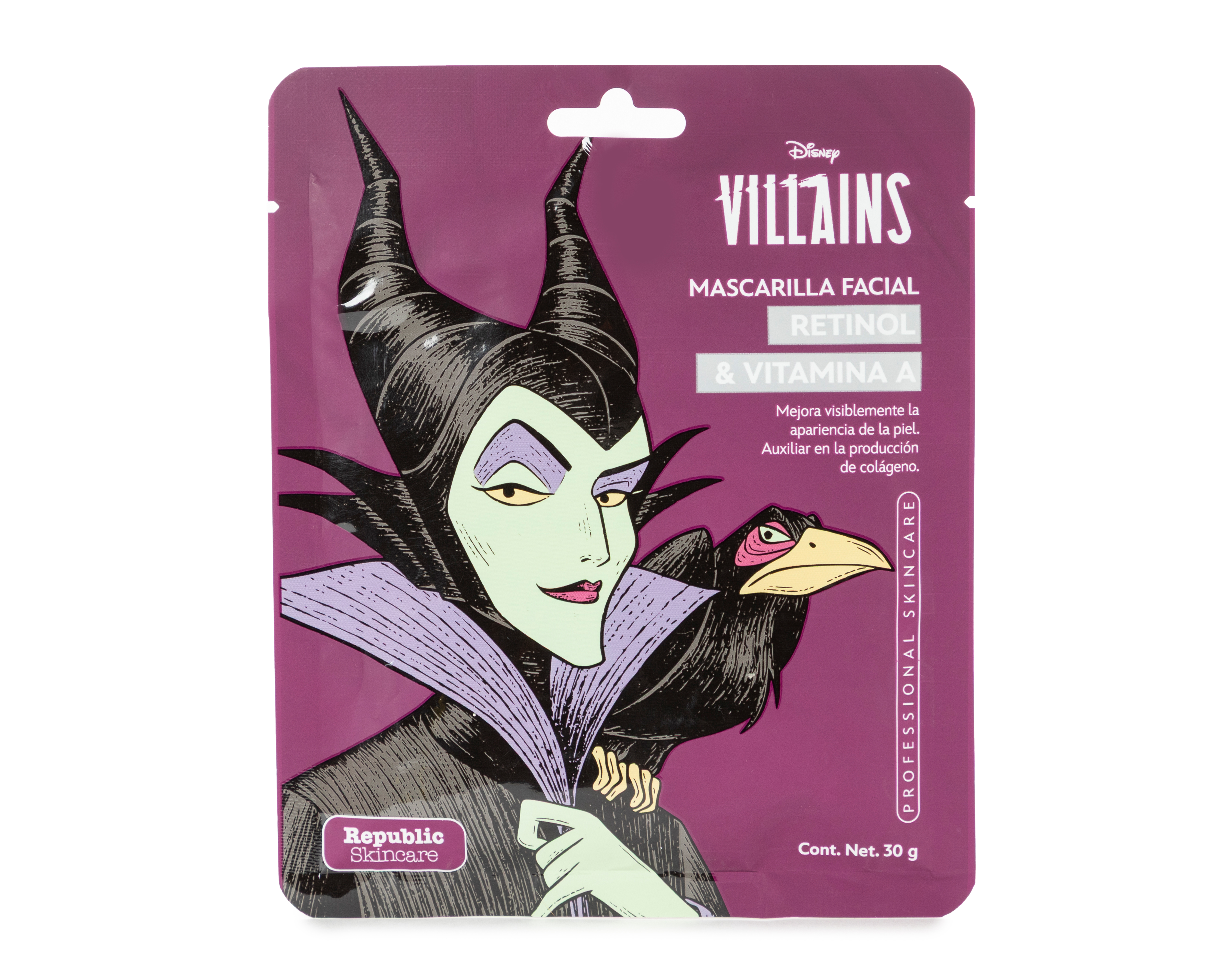 Foto 2 pulgar | Foto 1 | Mascarilla Retinol & Vitamina A Republic Cosmetics Disney Villains 30 g