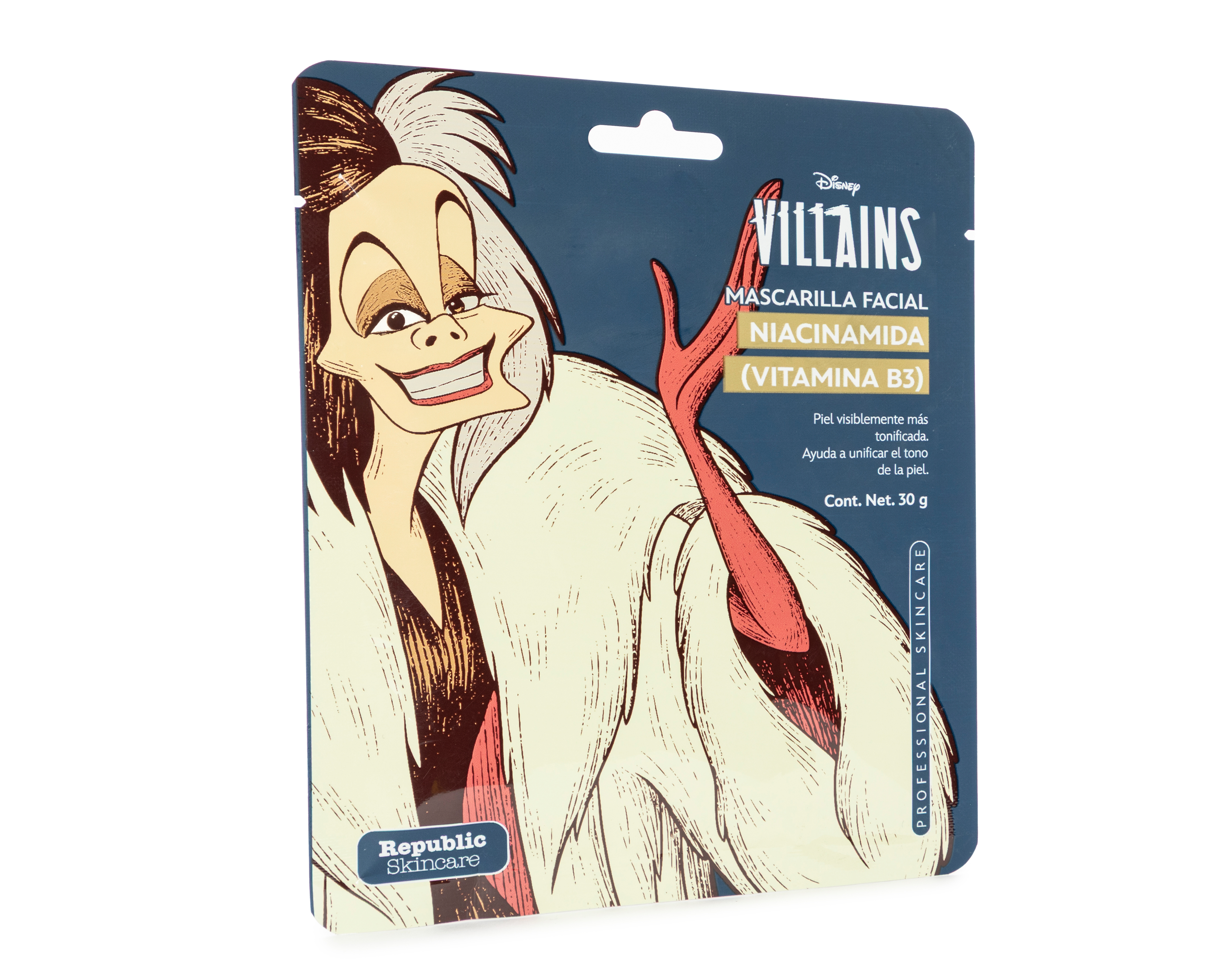 Foto 3 | Foto 3 | Mascarilla Vitamina B3 Republic Cosmetics Disney Villains 30 g