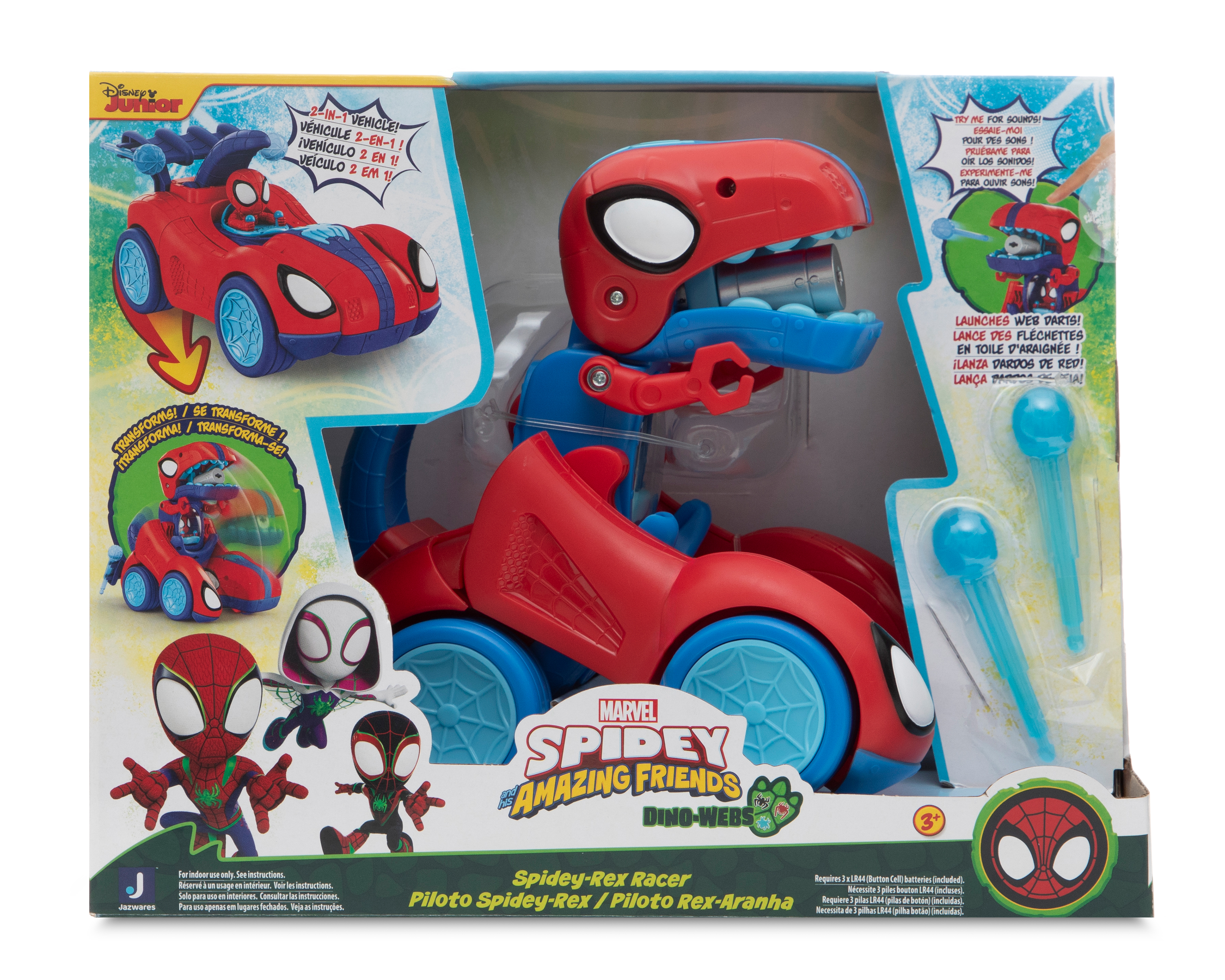 Foto 3 | Foto 3 | Carro Piloto Spidey-Rex Marvel