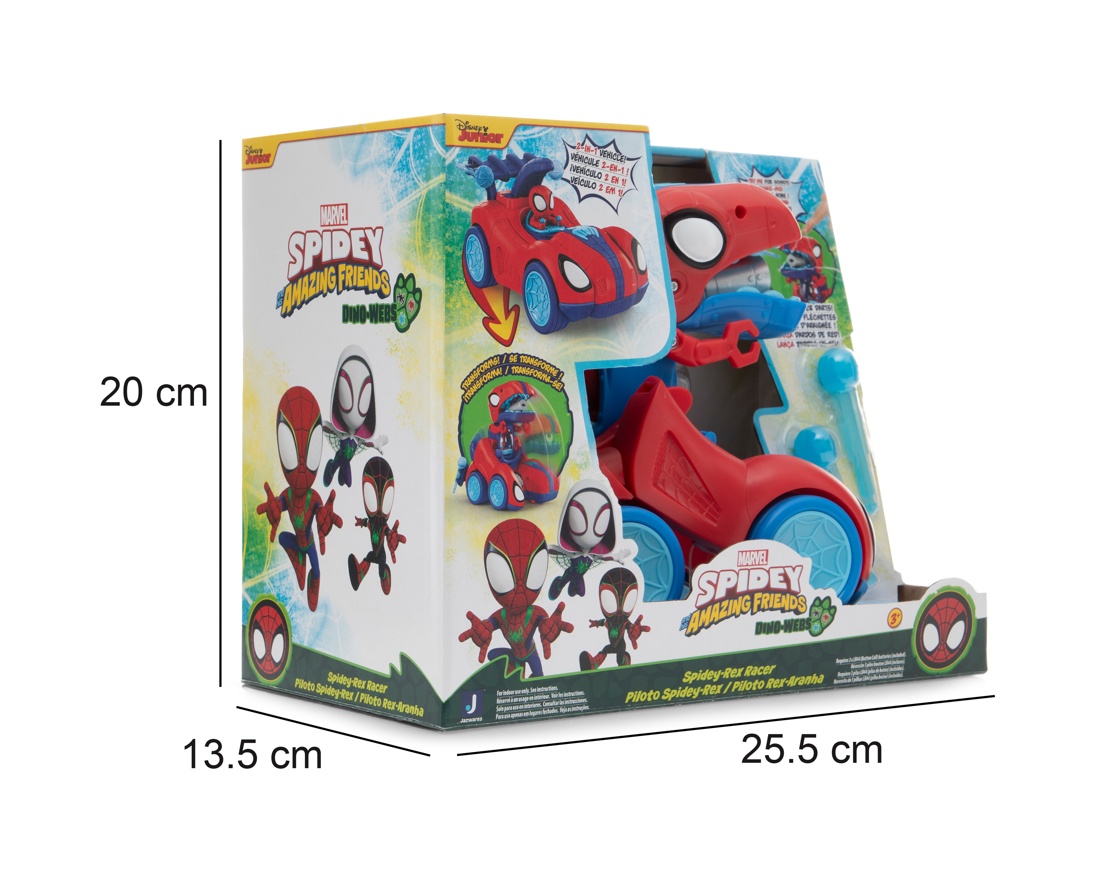 Foto 6 pulgar | Foto 5 | Carro Piloto Spidey-Rex Marvel