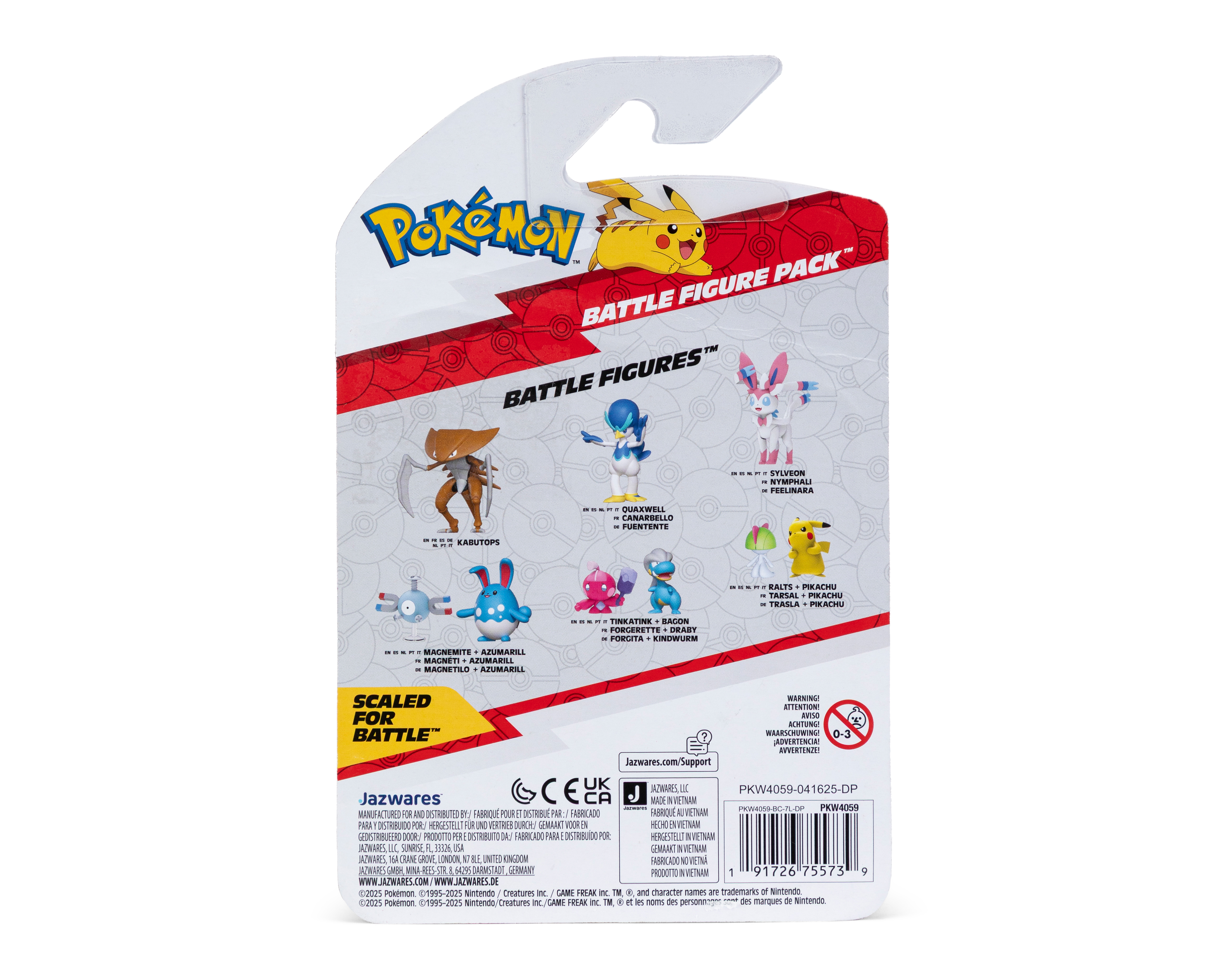 Foto 3 pulgar | Foto 2 | Pikachu + Ralts Figura de Acción Pokémon Battle Figure Pack al Azar