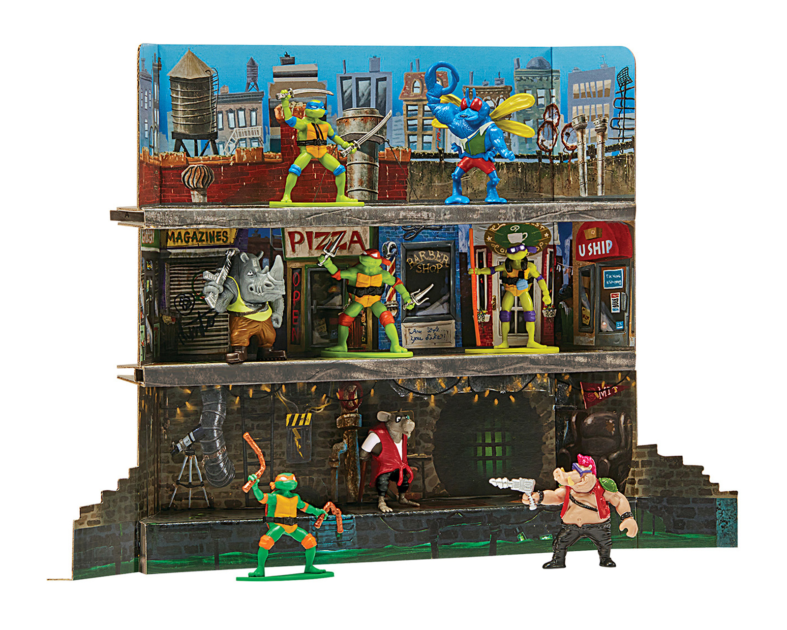 Foto 1 | Foto 1 | Tortugas Ninja Nickelodeon con Diorama