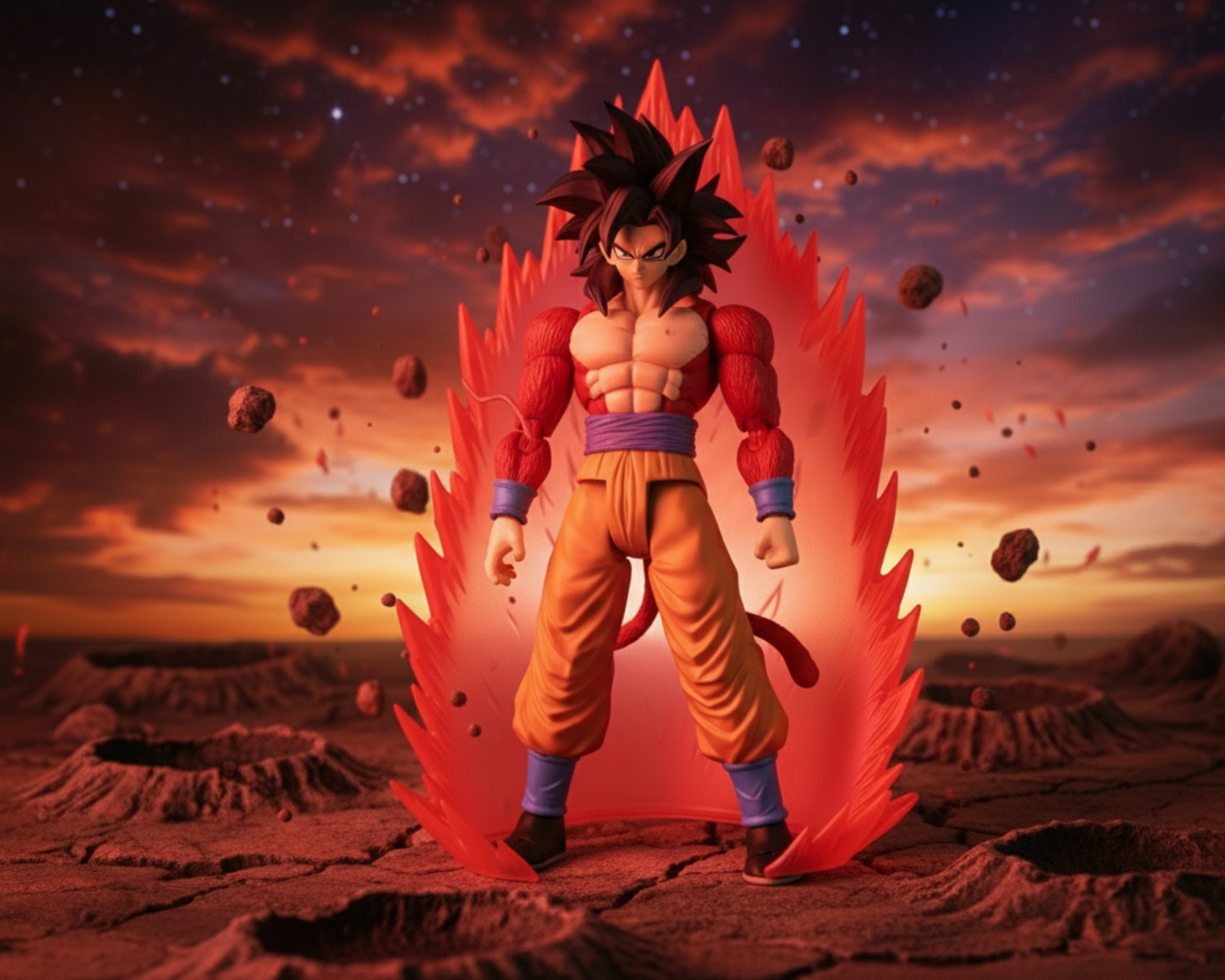 Foto 5 pulgar | Foto 4 | Gokú Super Saiyan 4 Dragon Ball Limit Breaker Series