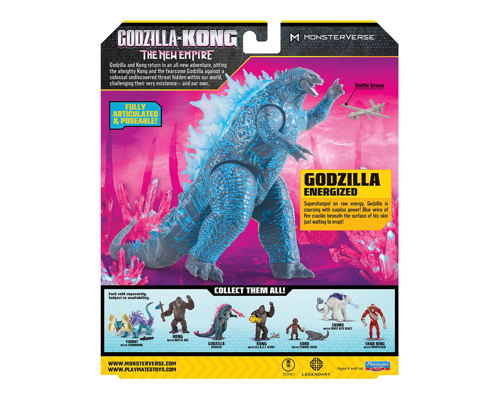 Foto 5 pulgar | Foto 4 | Godzilla Energized Figura de Acción Gozdilla x Kong The New Empire