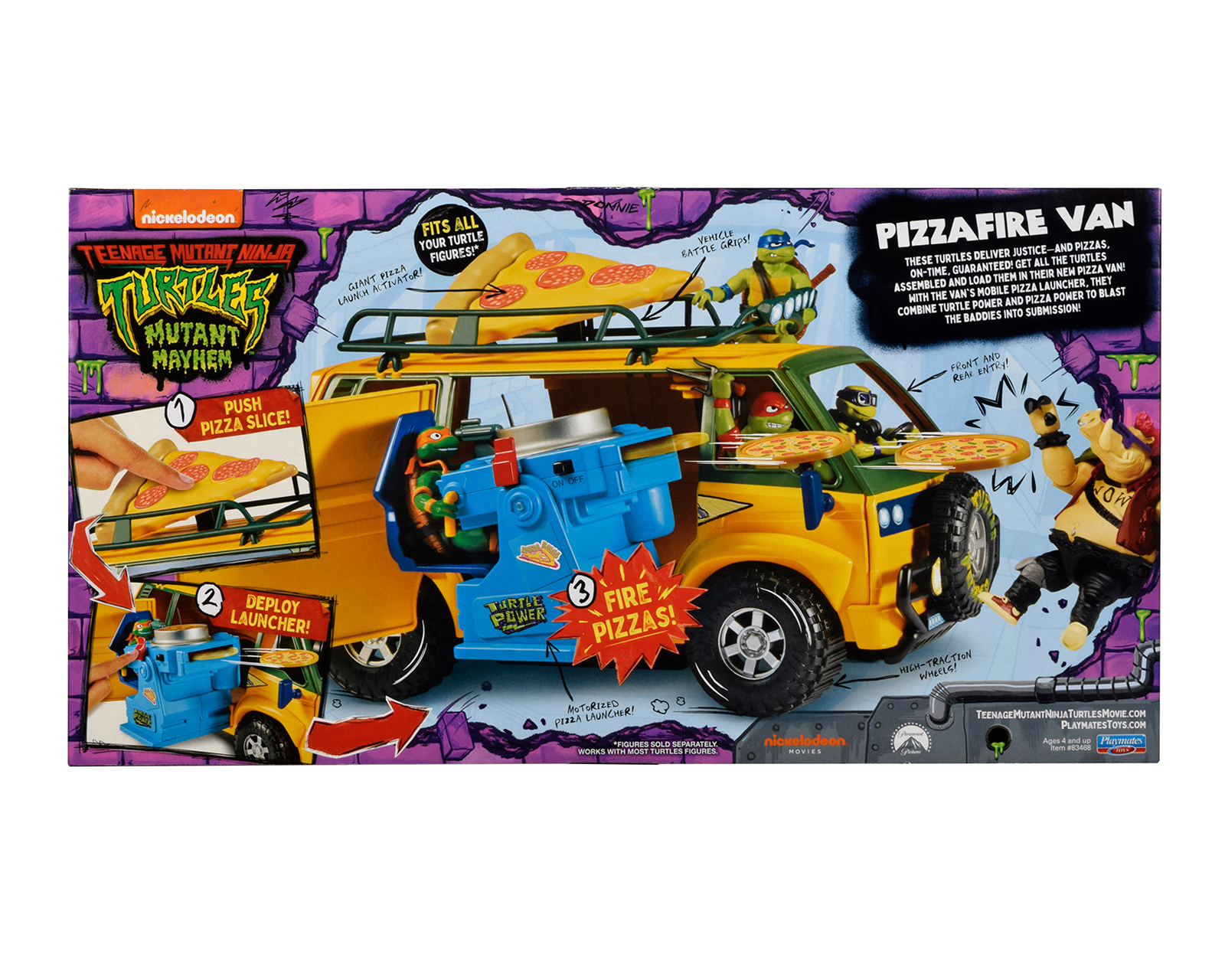 Foto 5 pulgar | Foto 4 | Vehículo Pizzafire Van Tortugas Ninja Nickelodeon