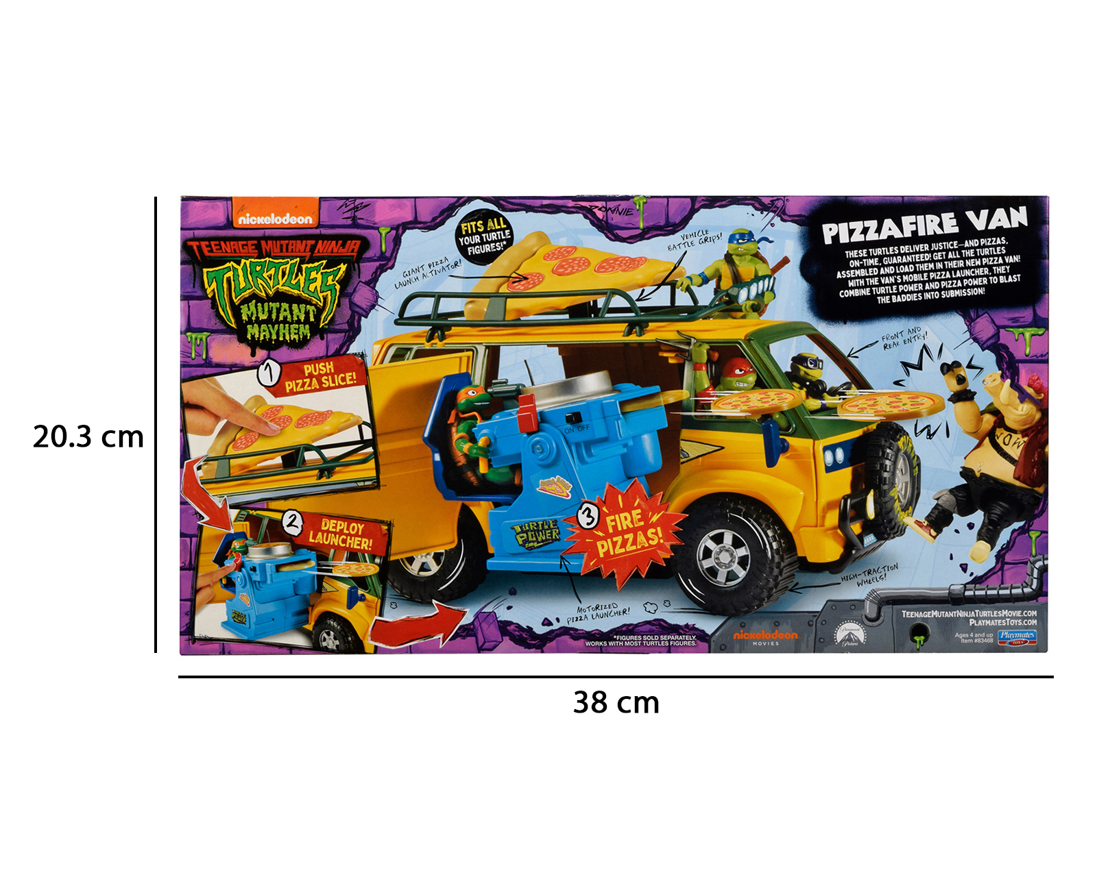 Foto 6 pulgar | Foto 5 | Vehículo Pizzafire Van Tortugas Ninja Nickelodeon