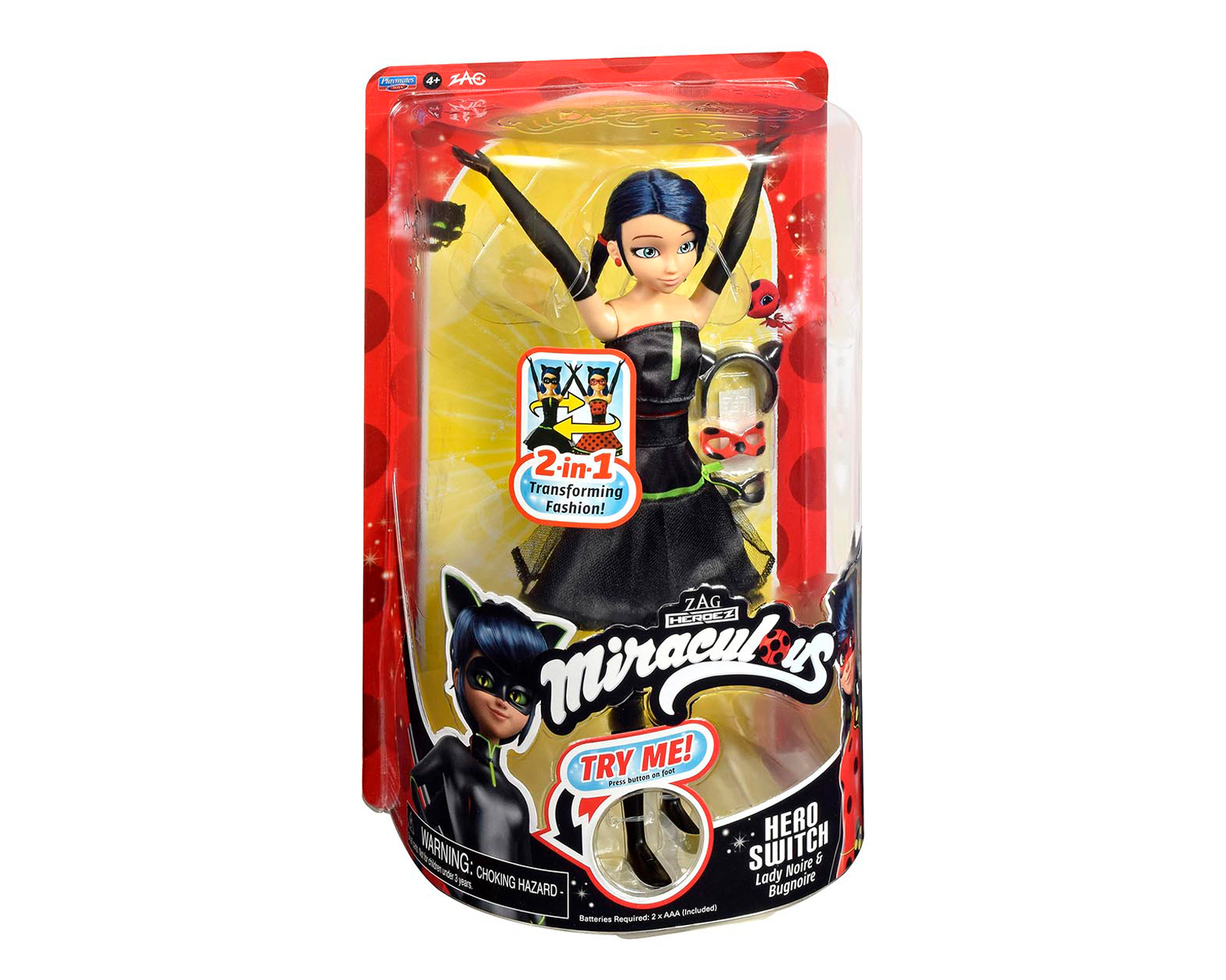 Foto 5 pulgar | Foto 4 | Lady Bug Miraculous Zag Toys Hero Switch