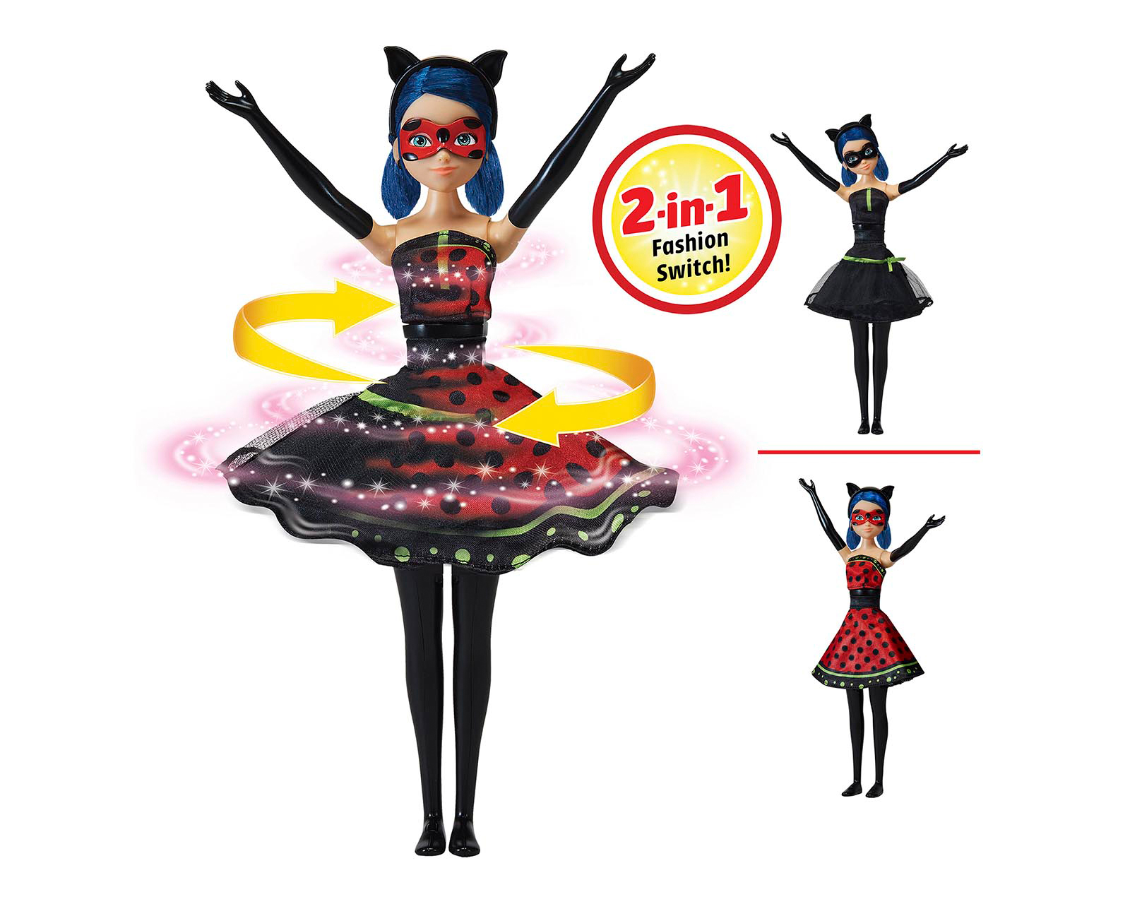 Foto 7 pulgar | Foto 6 | Lady Bug Miraculous Zag Toys Hero Switch