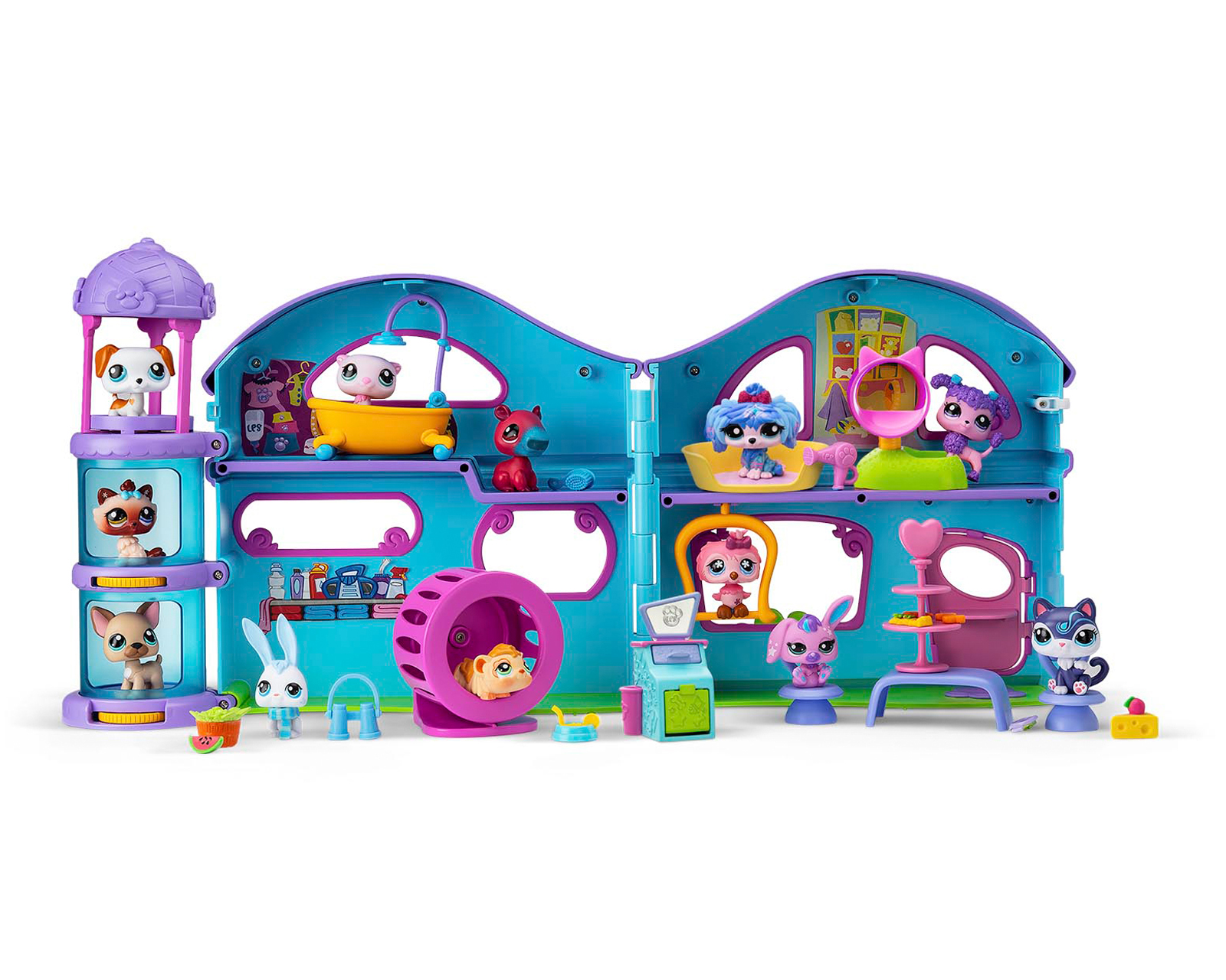 Casa Deluxe Littlest Pet Shop Bandai Namco 28 Piezas