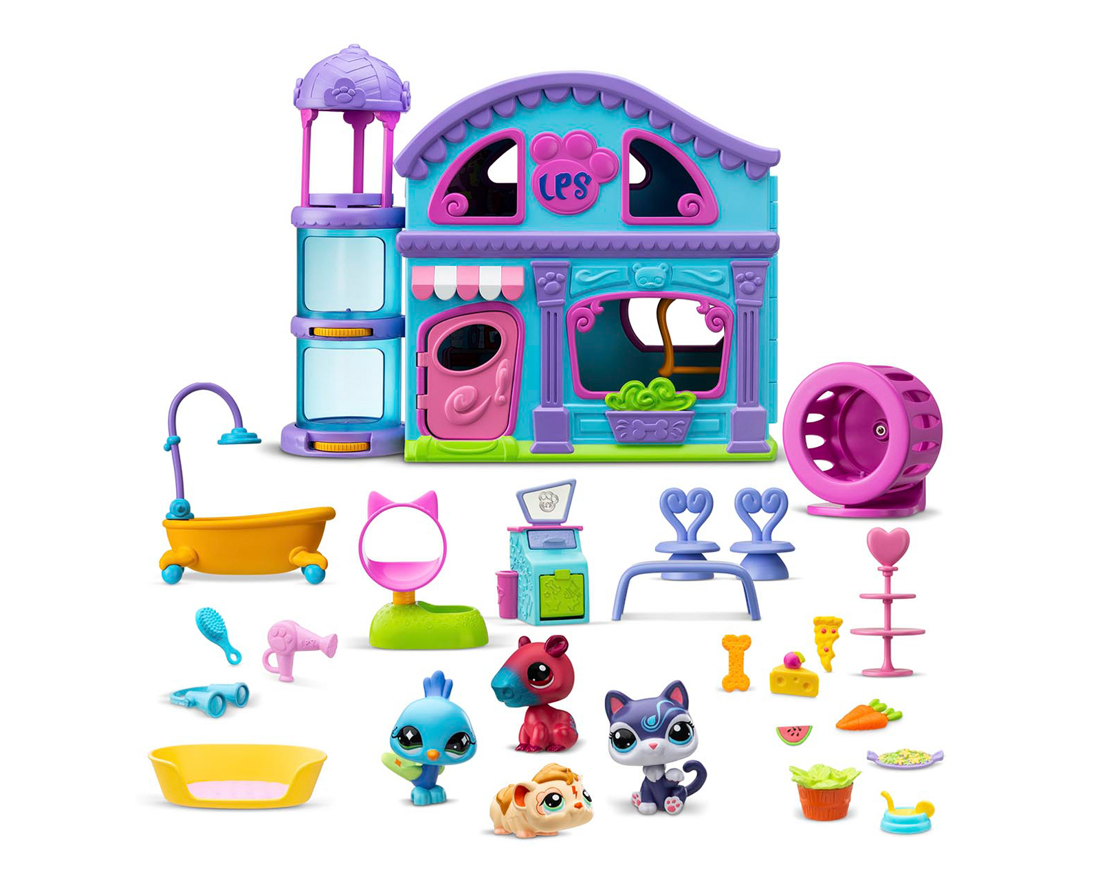 Foto 3 pulgar | Foto 2 | Casa Deluxe Littlest Pet Shop Bandai Namco 28 Piezas