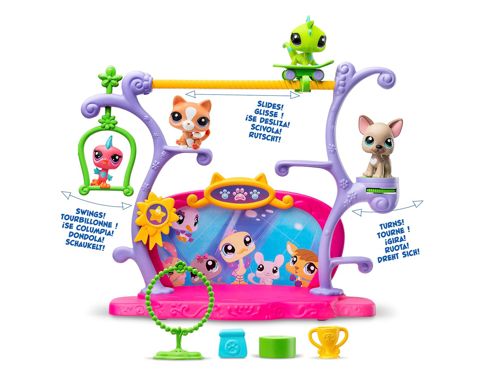 Foto 2 | Foto 2 | Juego Las Mascotas Tienen Talento Littlest Pet Shop Bandai Namco 9 Piezas