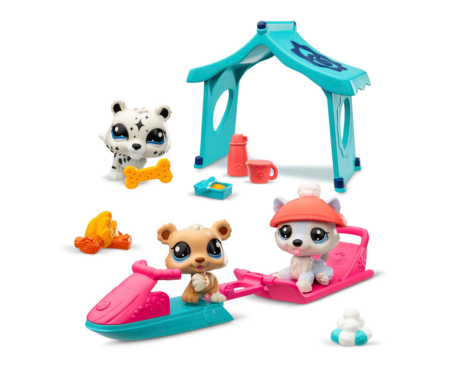Foto 1 | Foto 1 | Juego Día de Nieve Littlest Pet Shop Bandai Namco 12 Piezas