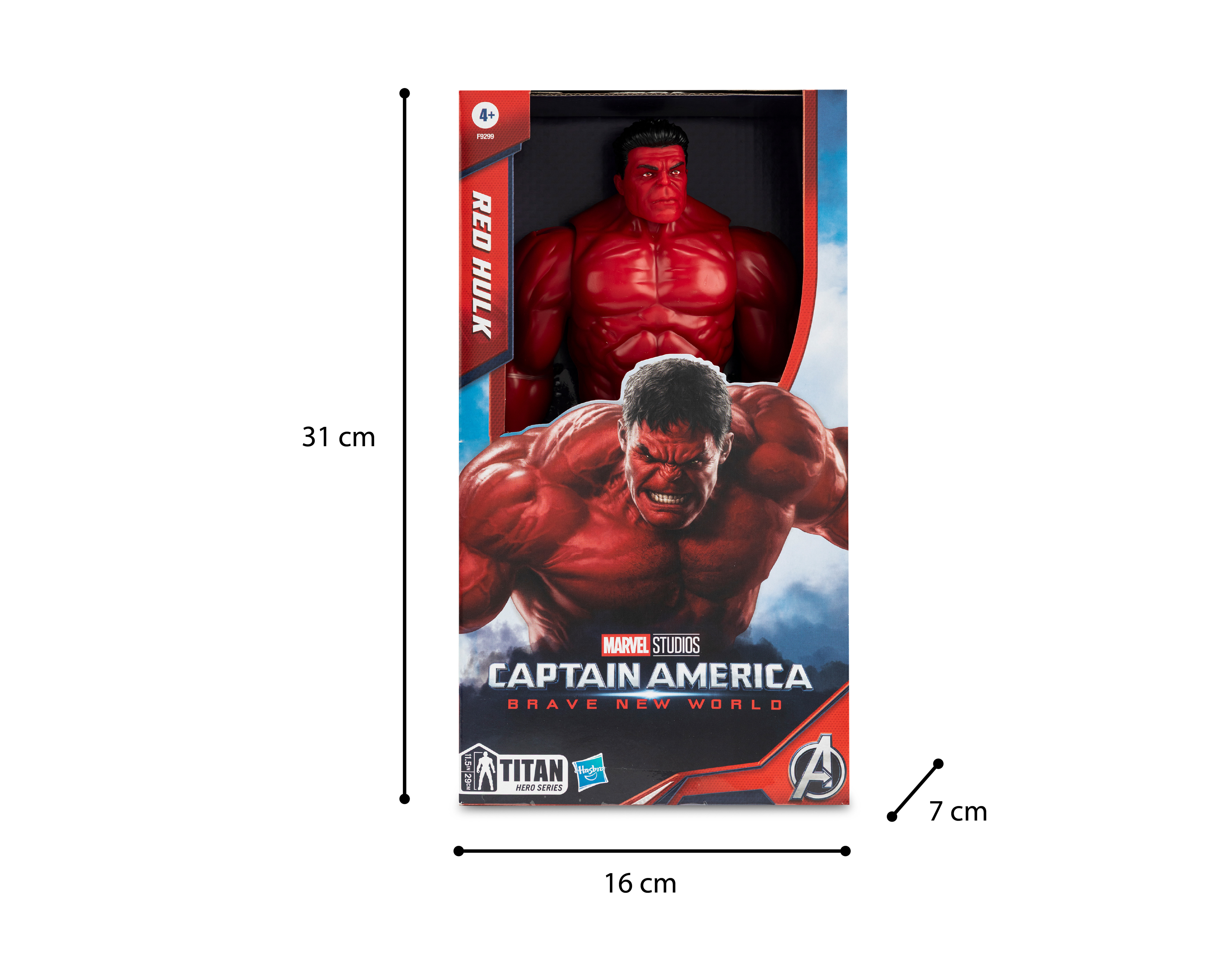 Foto 7 pulgar | Foto 6 | Red Hulk Figura de Acción Marvel