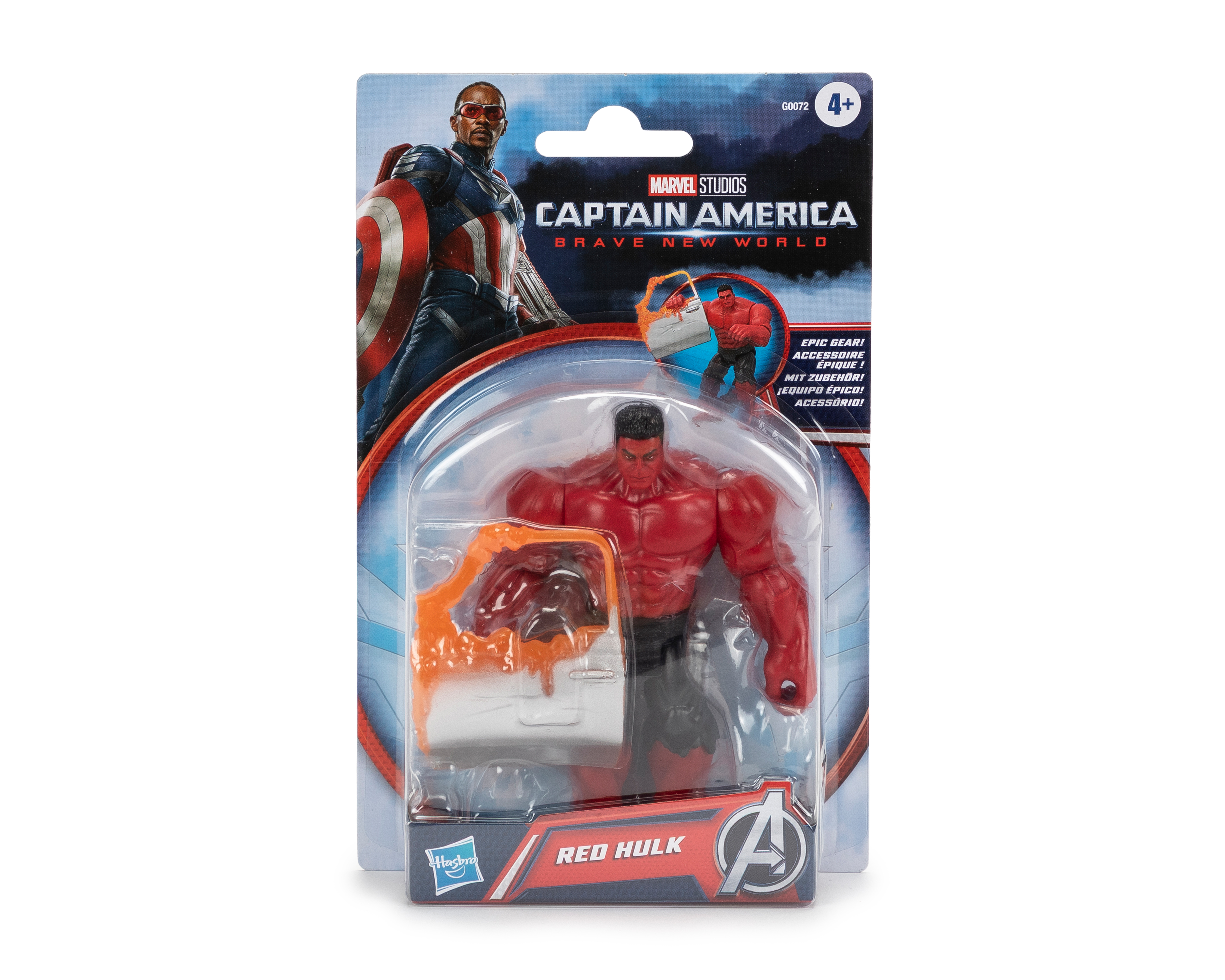 Foto 2 pulgar | Foto 1 | Red Hulk Figura de Acción Marvel