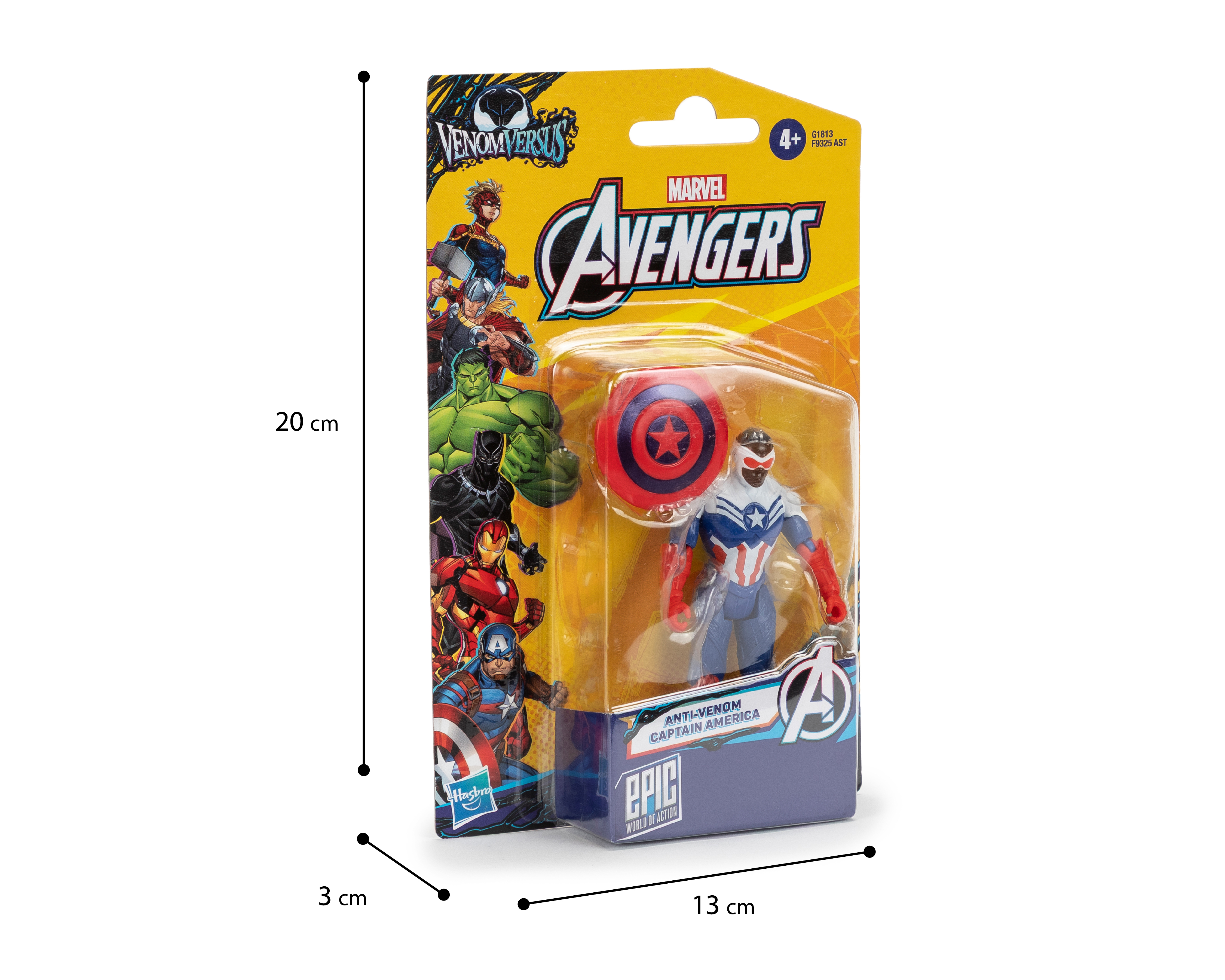 Foto 4 pulgar | Foto 3 | Capitán América Figura de Acción Marvel con Accesorios