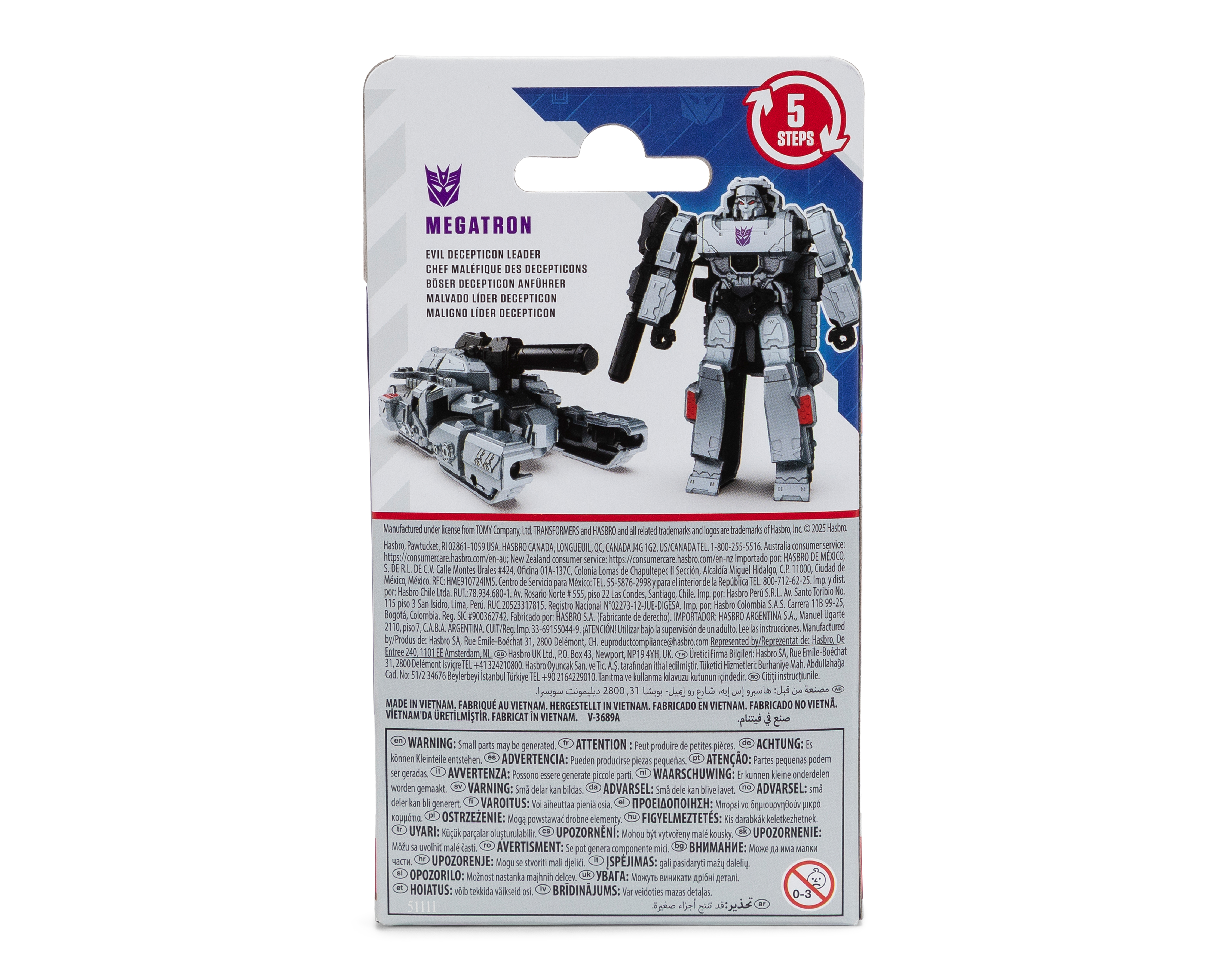 Foto 5 pulgar | Foto 4 | Megatron Figura de Acción Transformers Decepticon Tanque