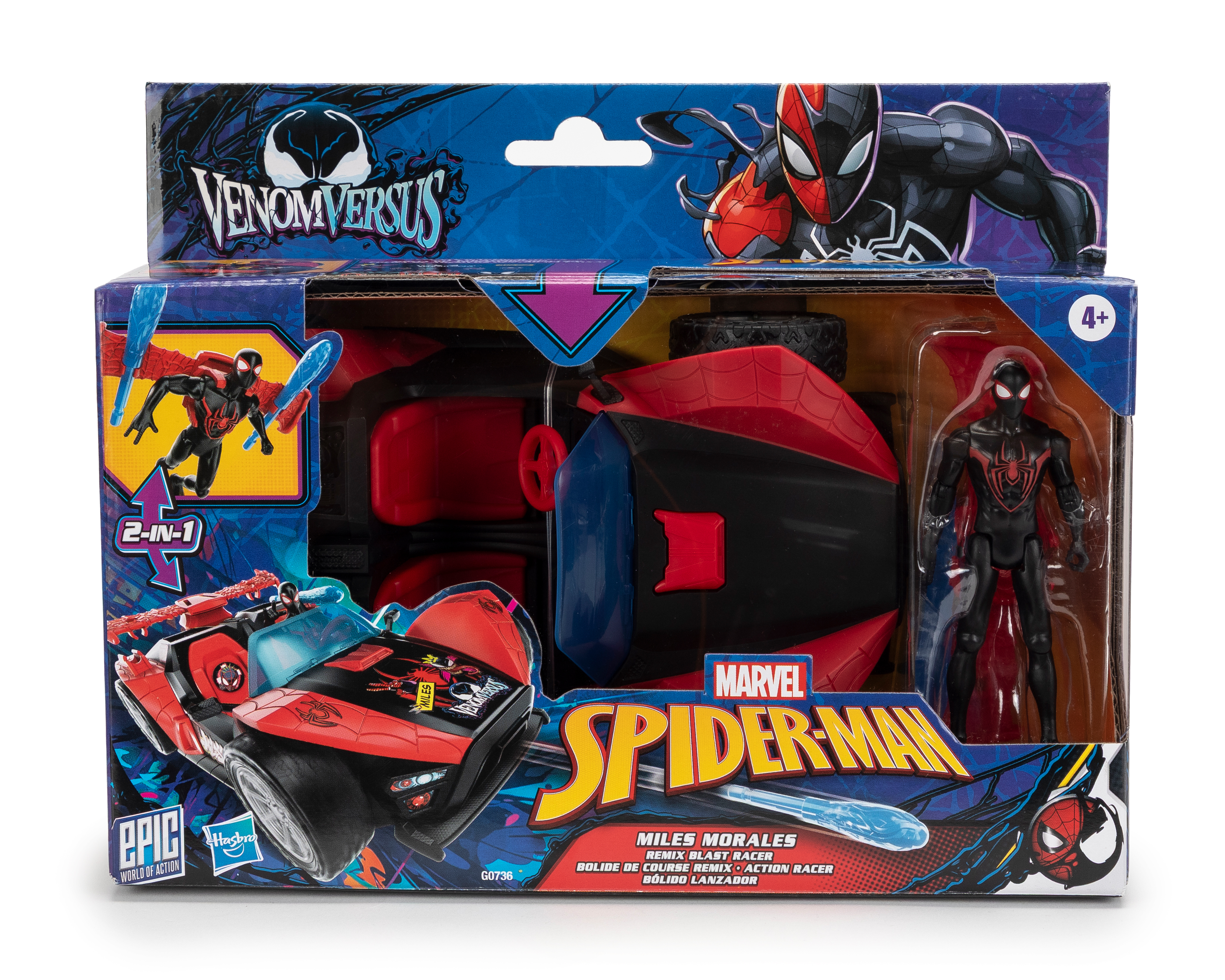 Foto 7 | Foto 7 | Miles Morales Figura de Acción Marvel con Automóvil