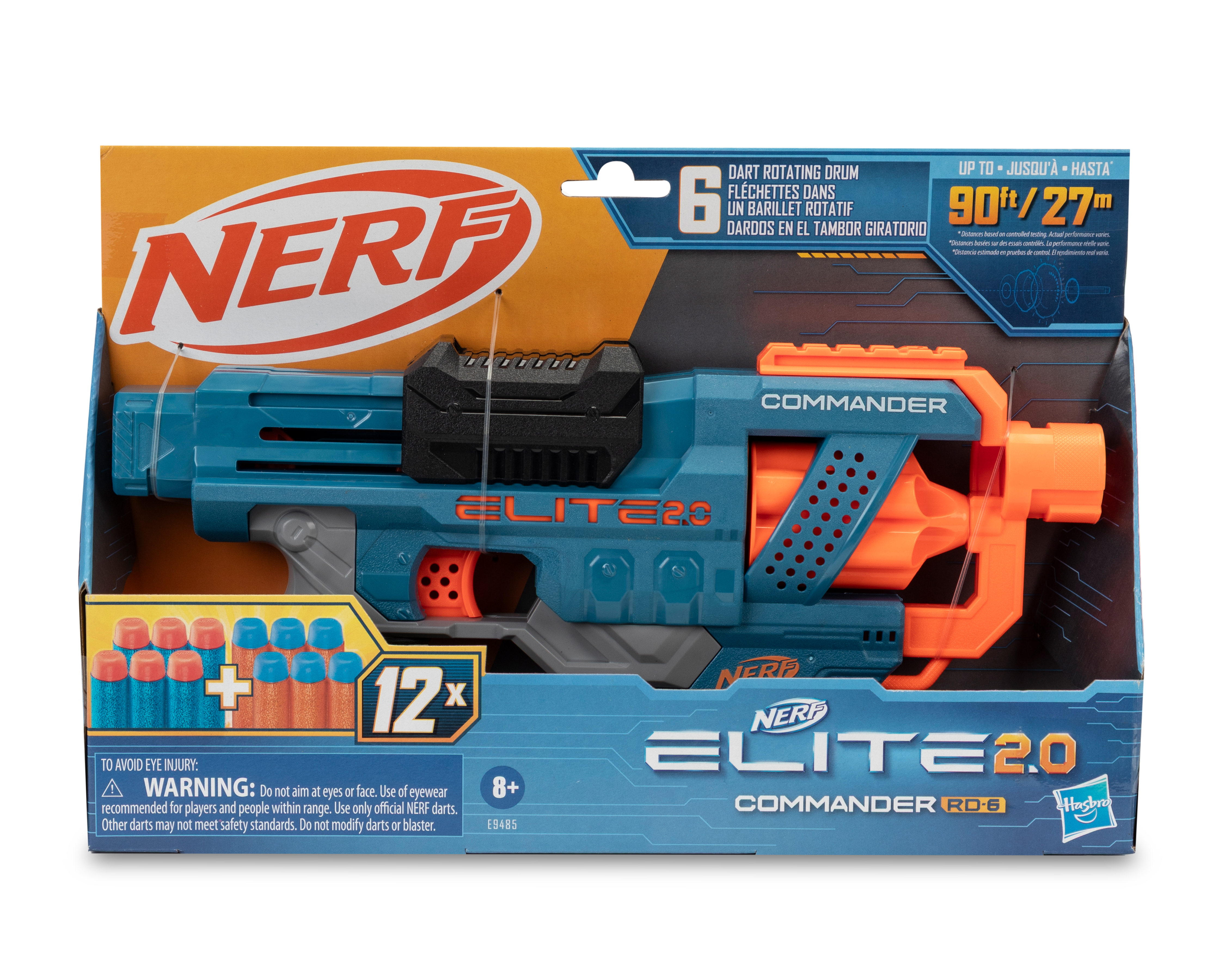 Foto 6 | Foto 6 | Lanzadardos Nerf Elite 2.0 Commander RD-6