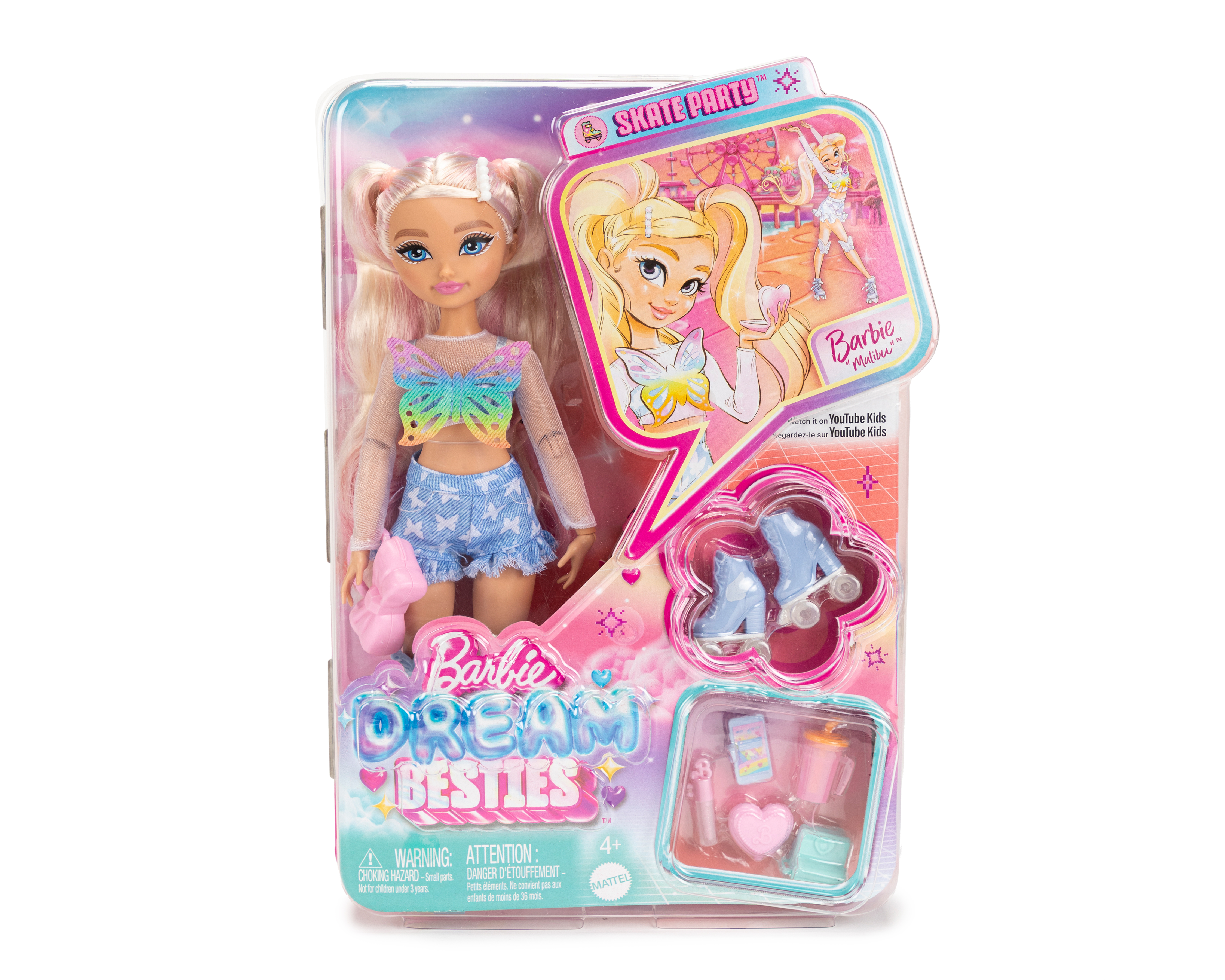 Foto 2 pulgar | Foto 1 | Muñeca Barbie Dream Besties Skate Party