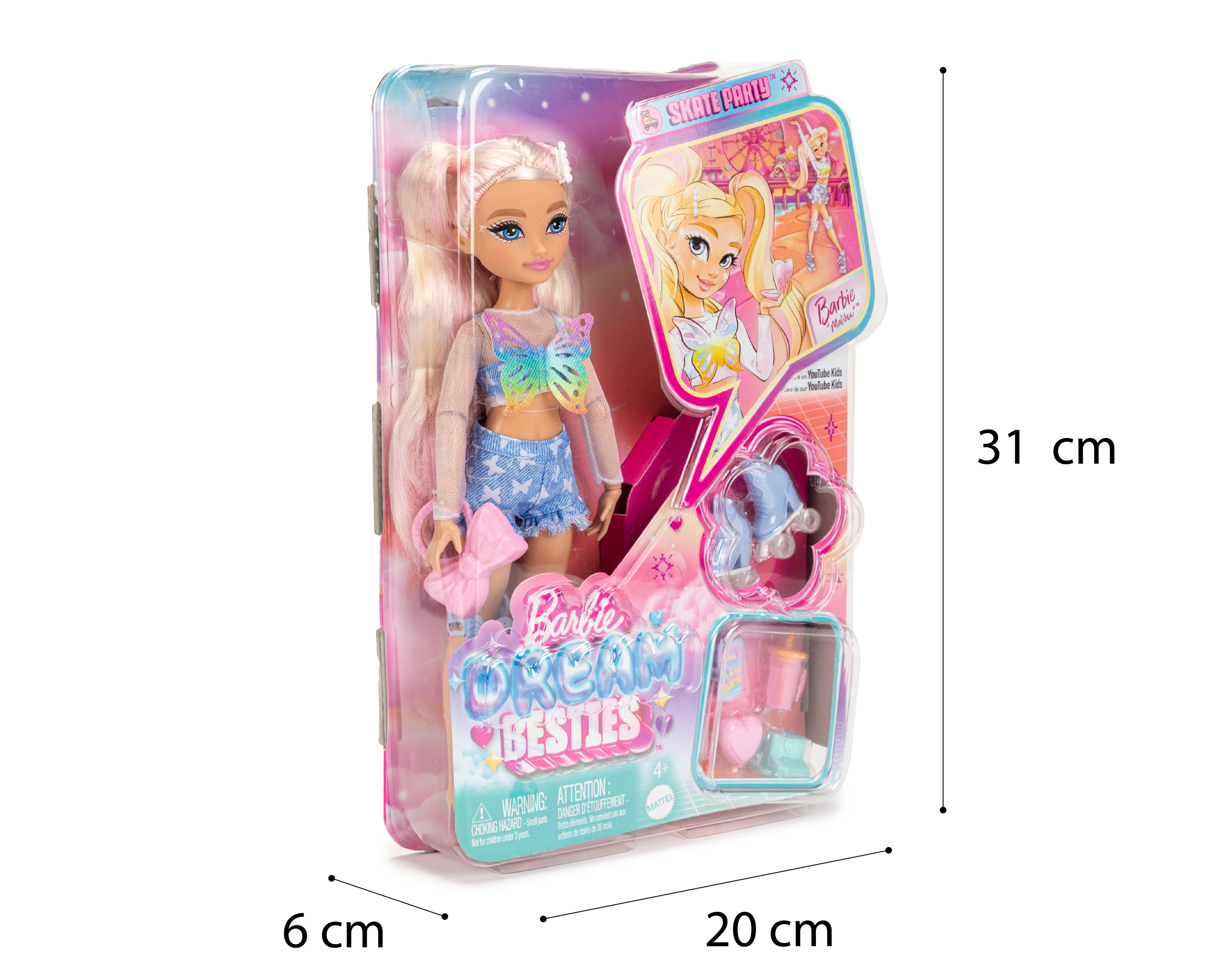 Foto 5 pulgar | Foto 4 | Muñeca Barbie Dream Besties Skate Party