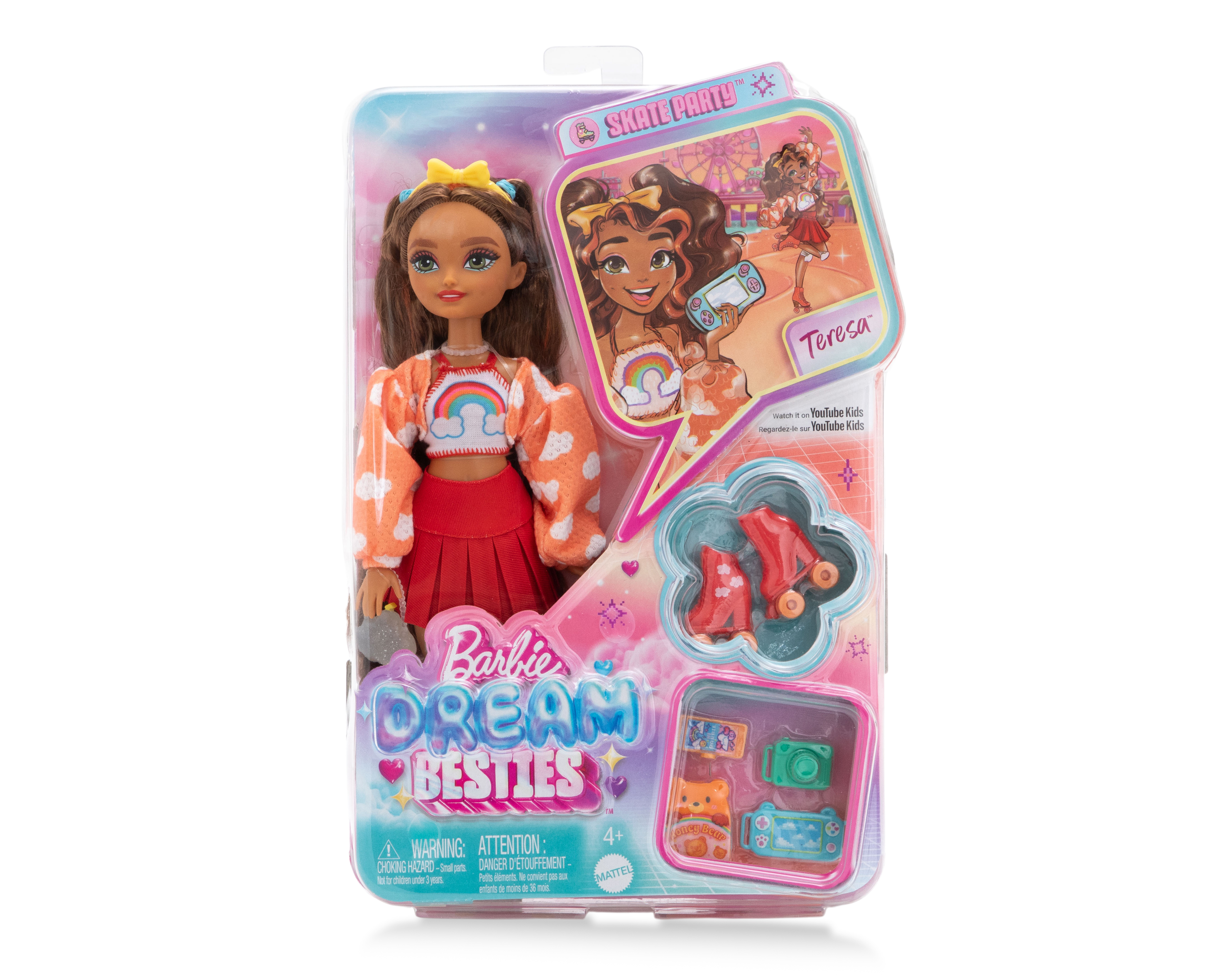 Foto 4 | Foto 4 | Muñeca Barbie Dream Besties Roller Skate Teresa con Accesorios