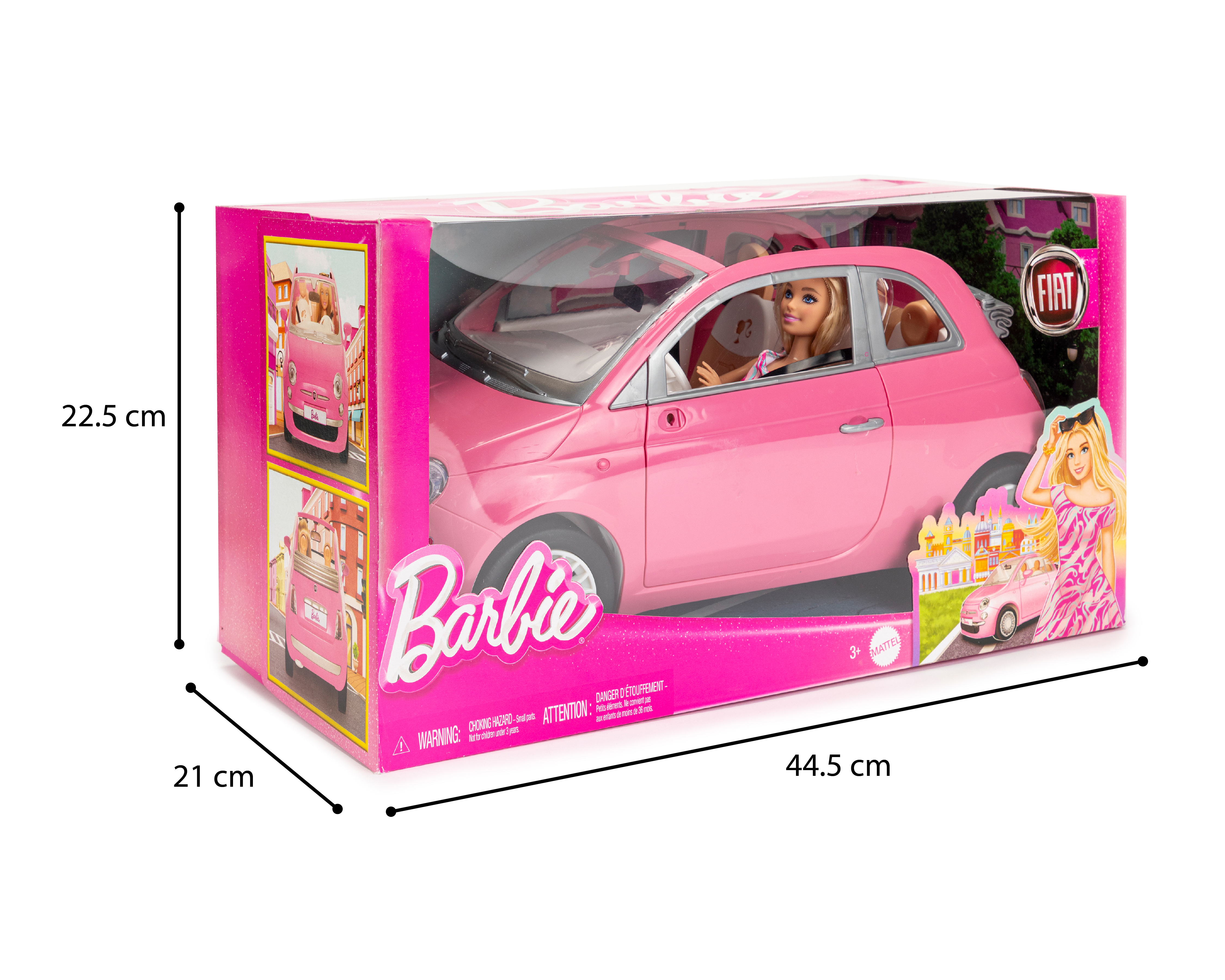 Foto 4 pulgar | Foto 3 | Carro Fiat Barbie con Muñeca