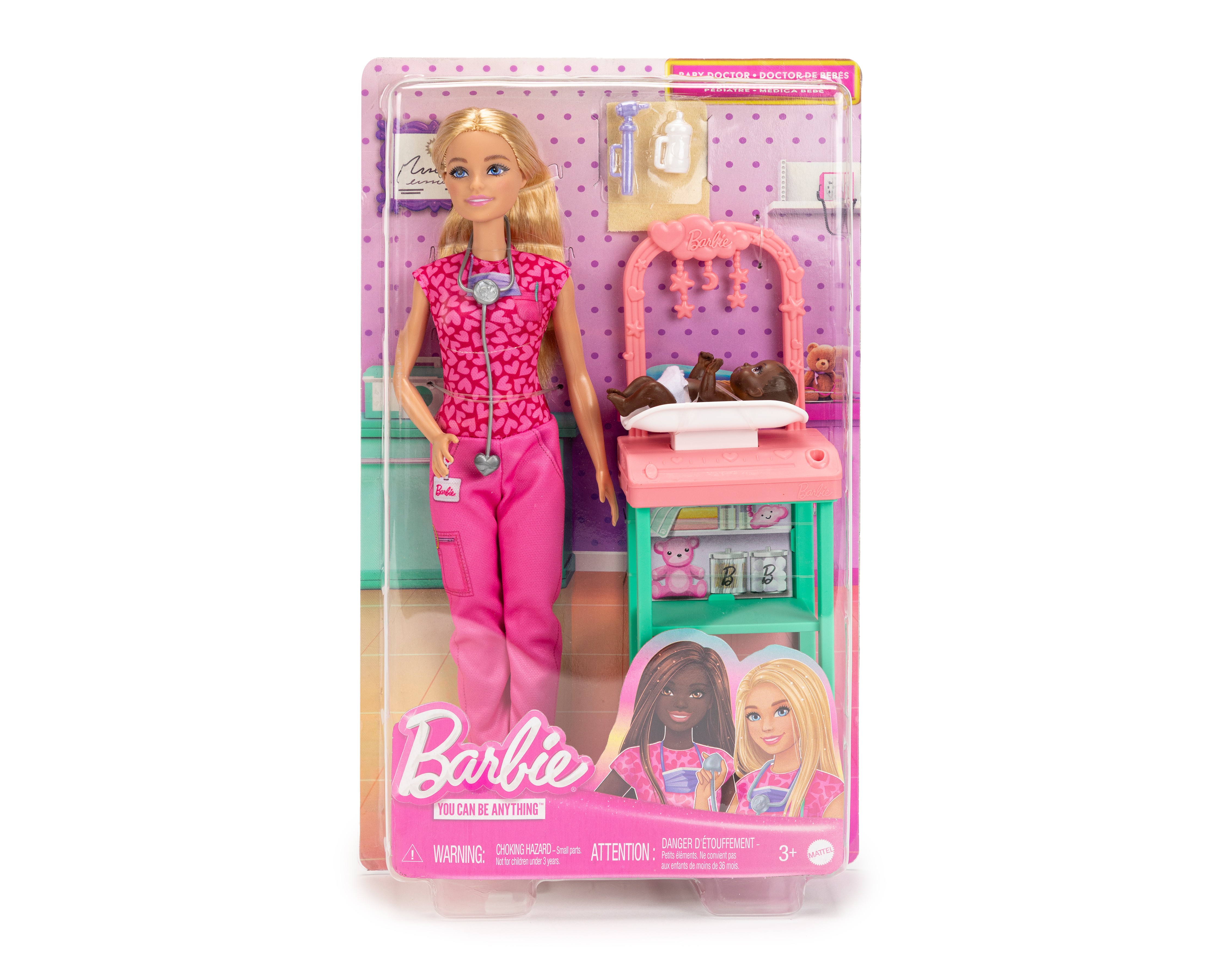 Foto 2 pulgar | Foto 1 | Muñeca Barbie You Can Be Anything Doctora Pediatra