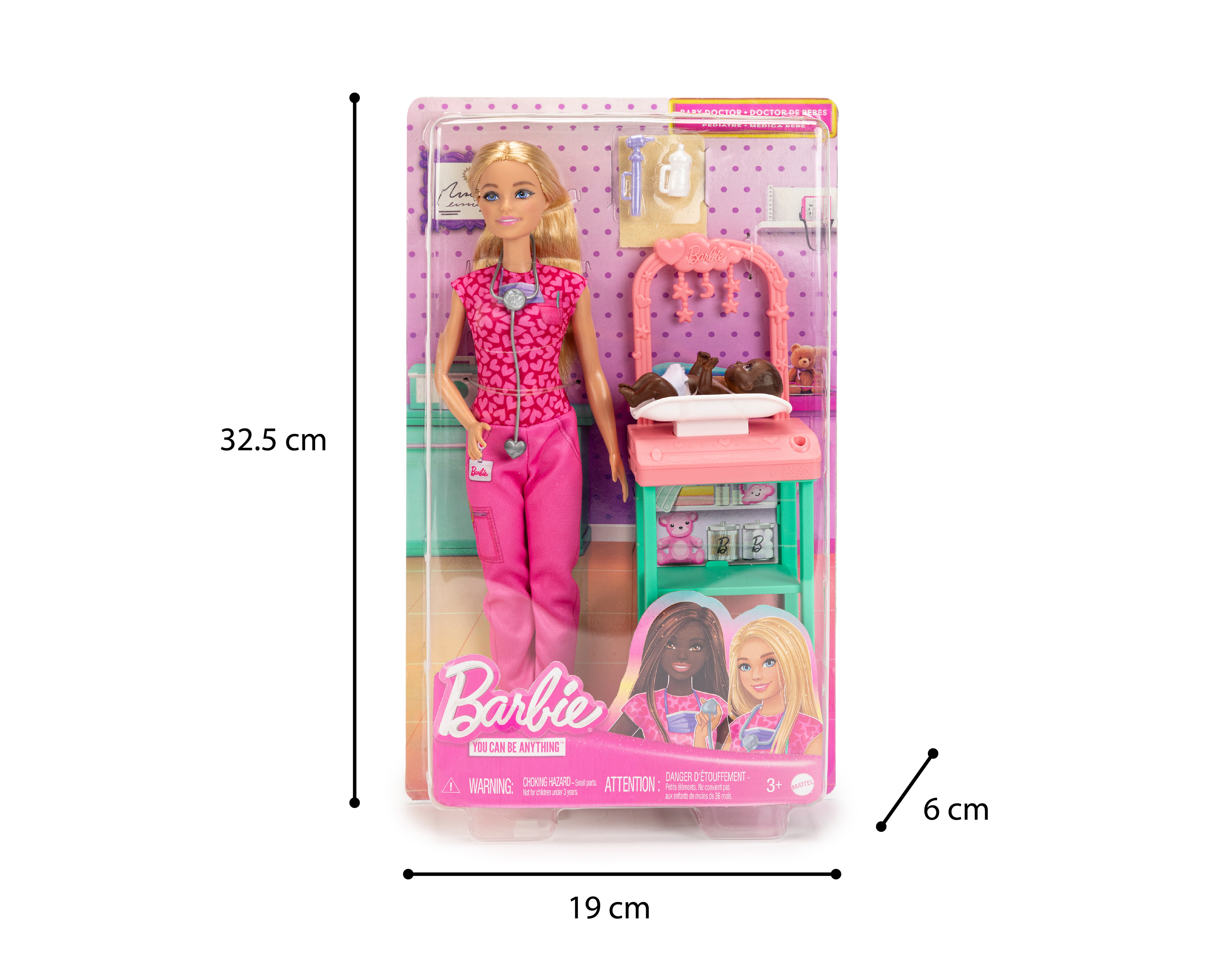 Foto 5 pulgar | Foto 4 | Muñeca Barbie You Can Be Anything Doctora Pediatra