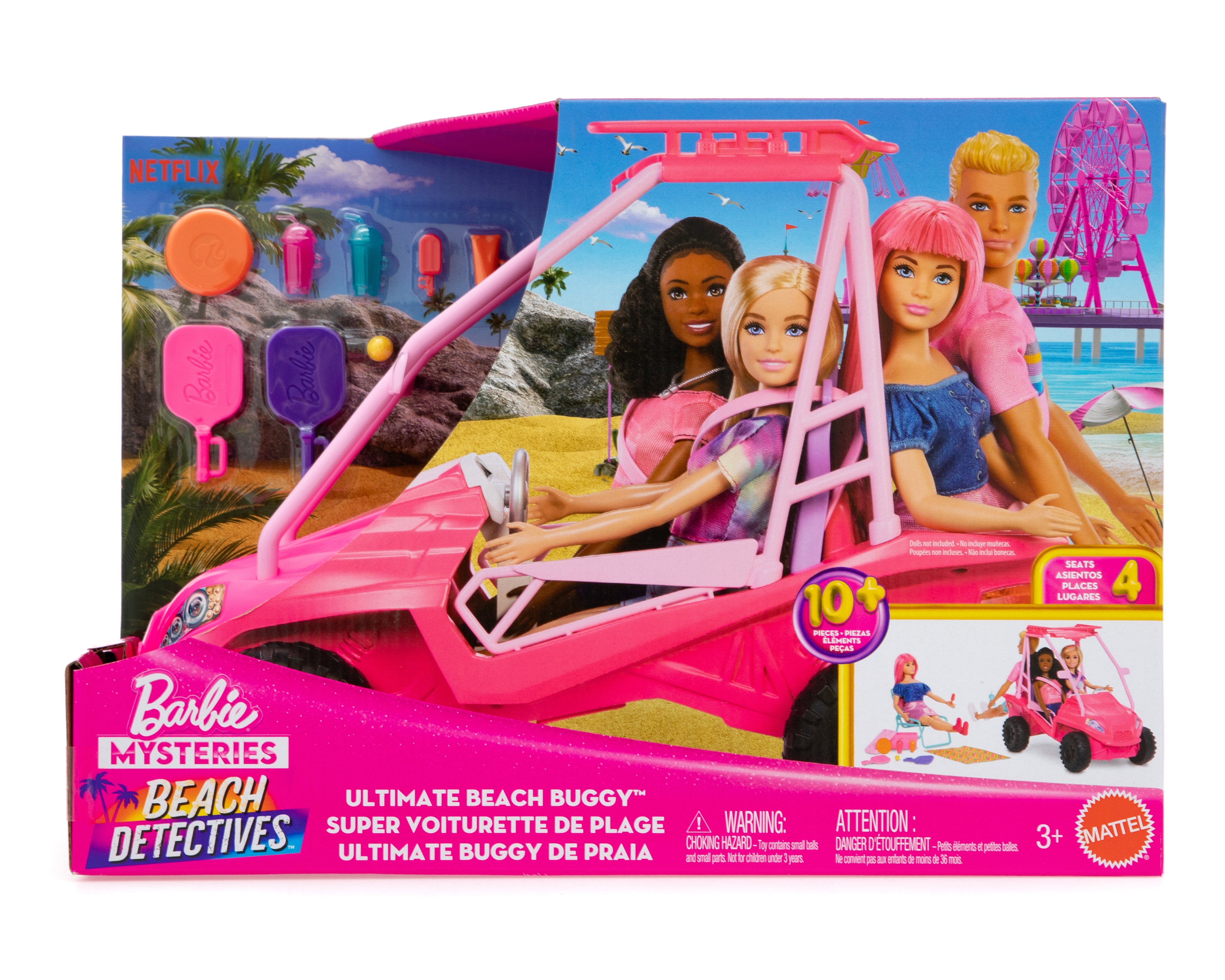 Foto 4 | Foto 4 | Vehículo Buggy de Playa Barbie Detectives en la Playa