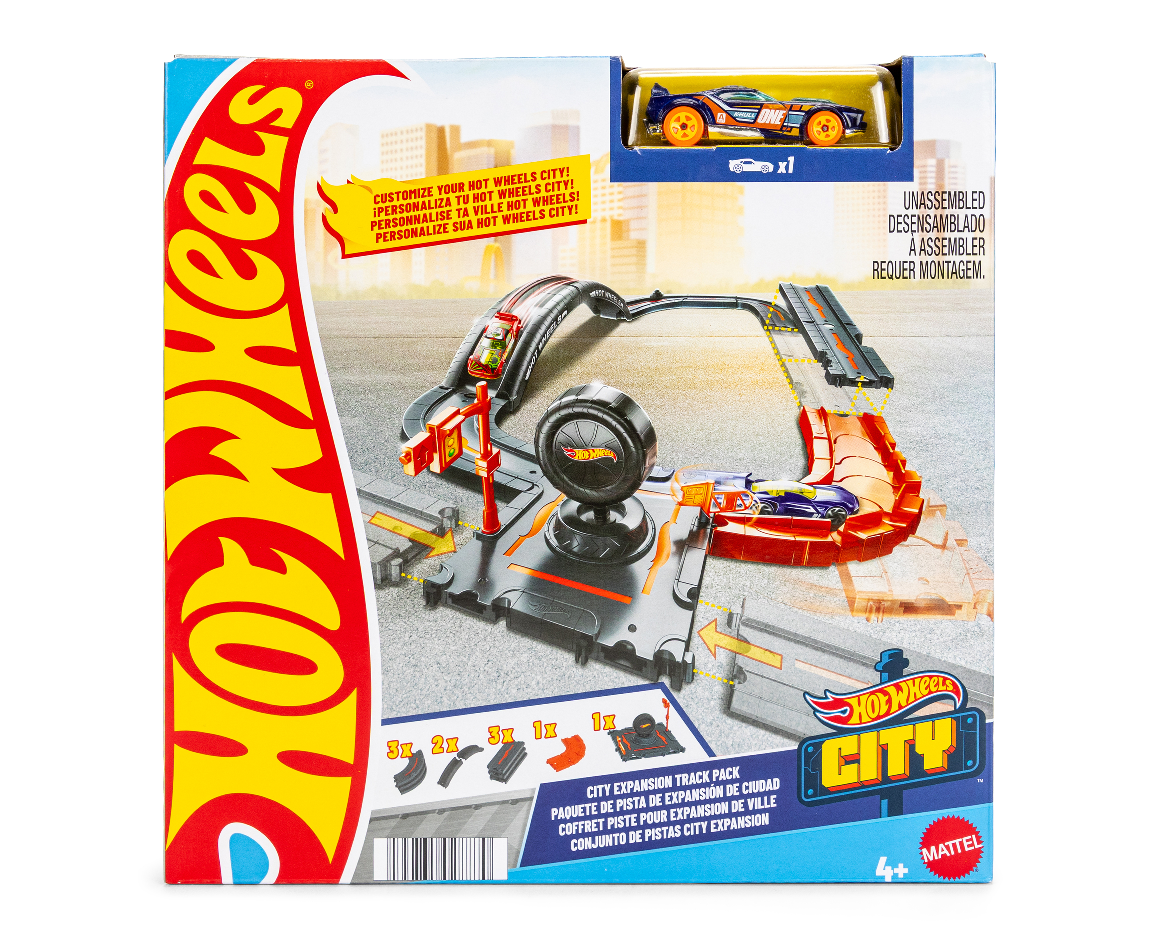 Pista de Carreras Hot Wheels De Expansión de Ciudad