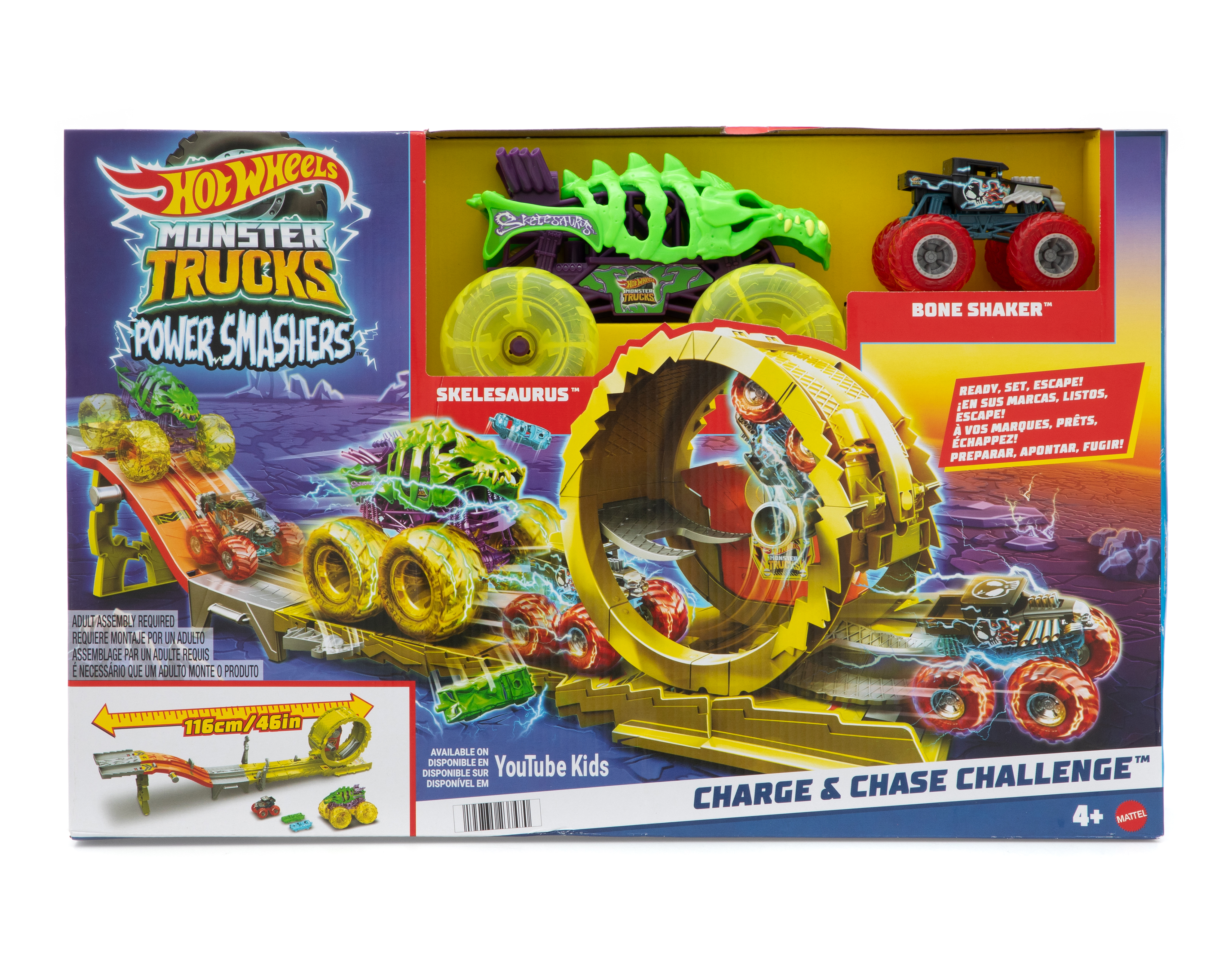 Pista de Carreras Hot Wheels Monster Trucks Arena Energía de Demolición