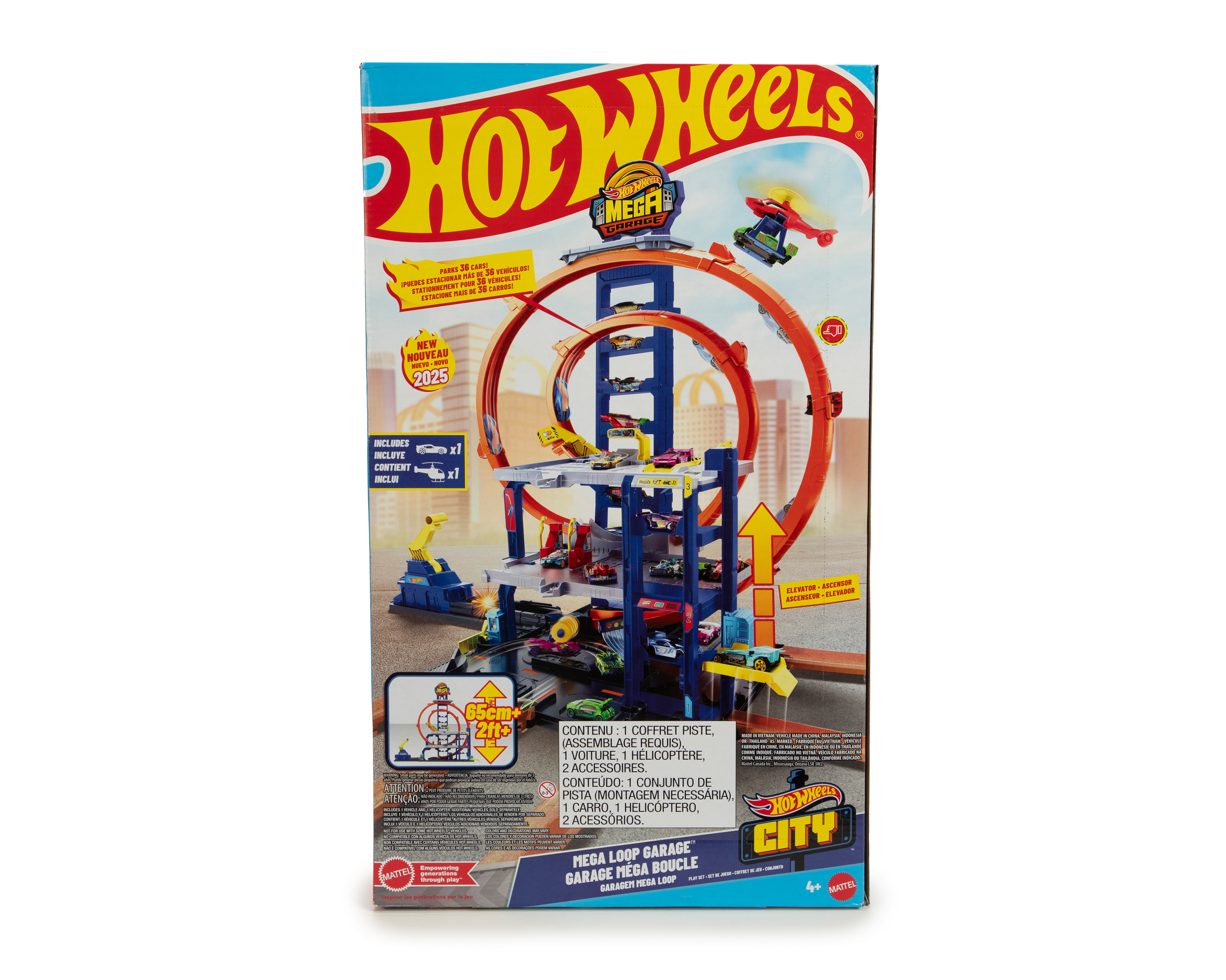 Foto 3 pulgar | Foto 2 | Pista de Juguete Hot Wheels City Mega Loop Garage