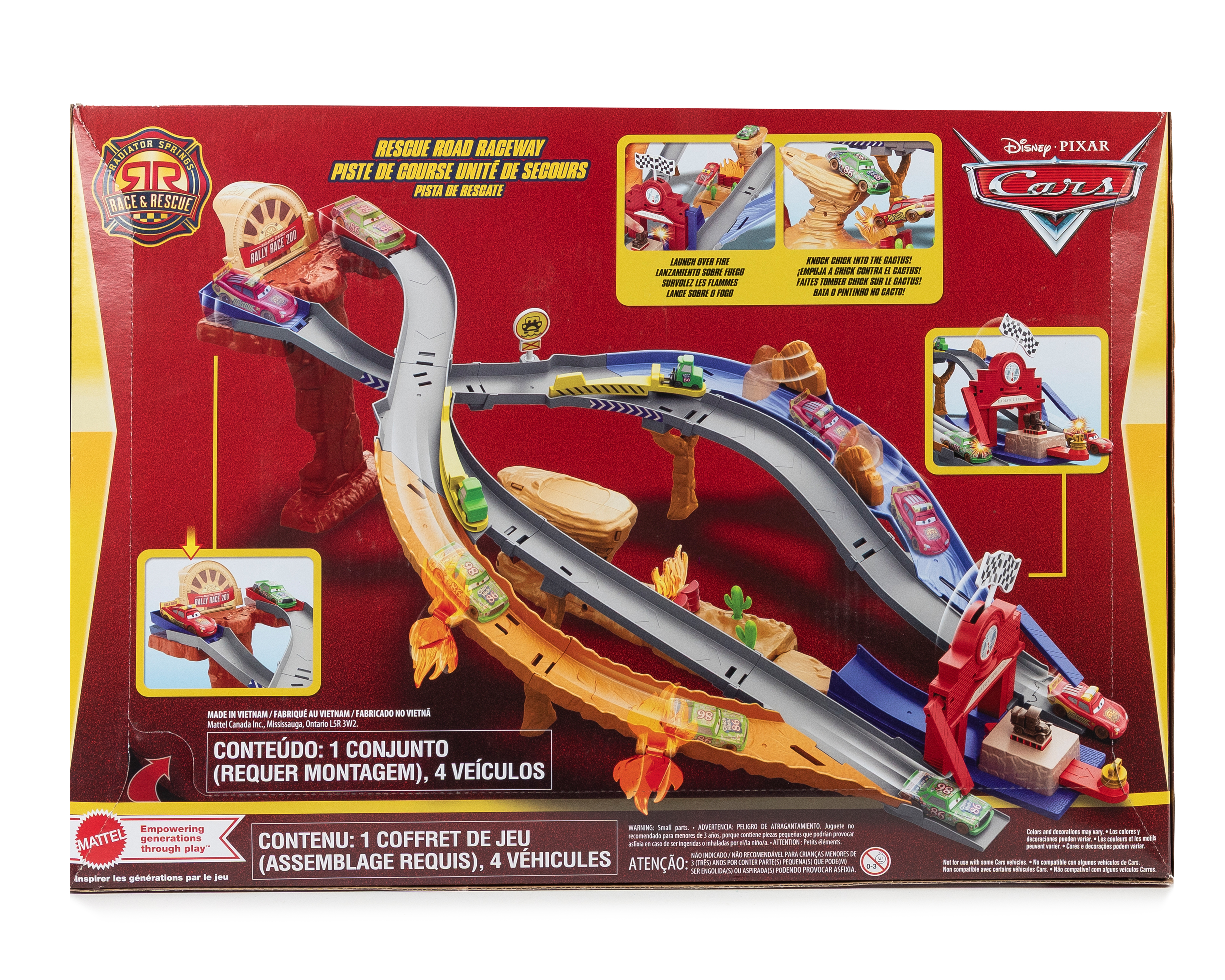 Foto 3 pulgar | Foto 2 | Pista de Carreras Disney Cars Pixar Carrera al Rescate