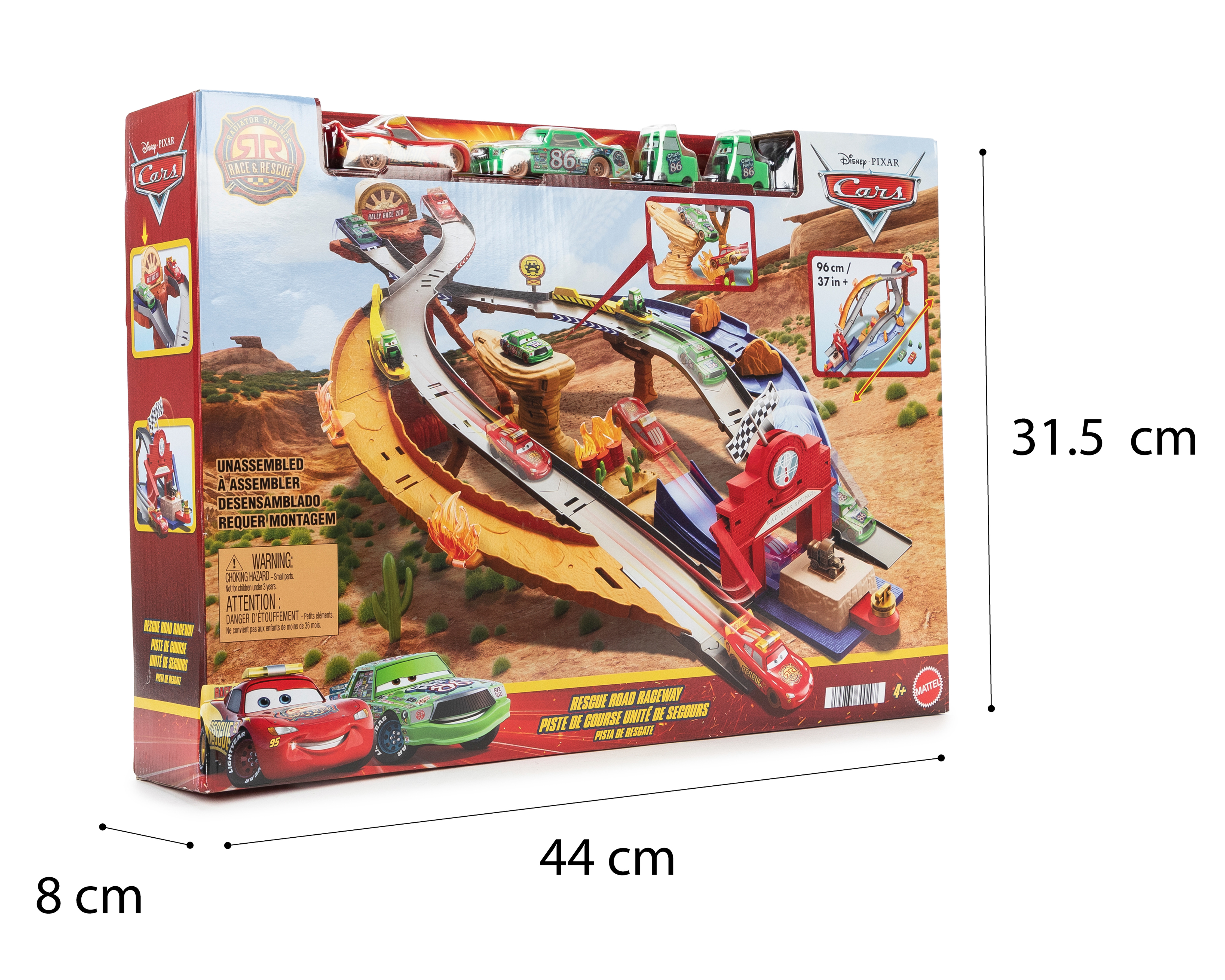 Foto 4 pulgar | Foto 3 | Pista de Carreras Disney Cars Pixar Carrera al Rescate