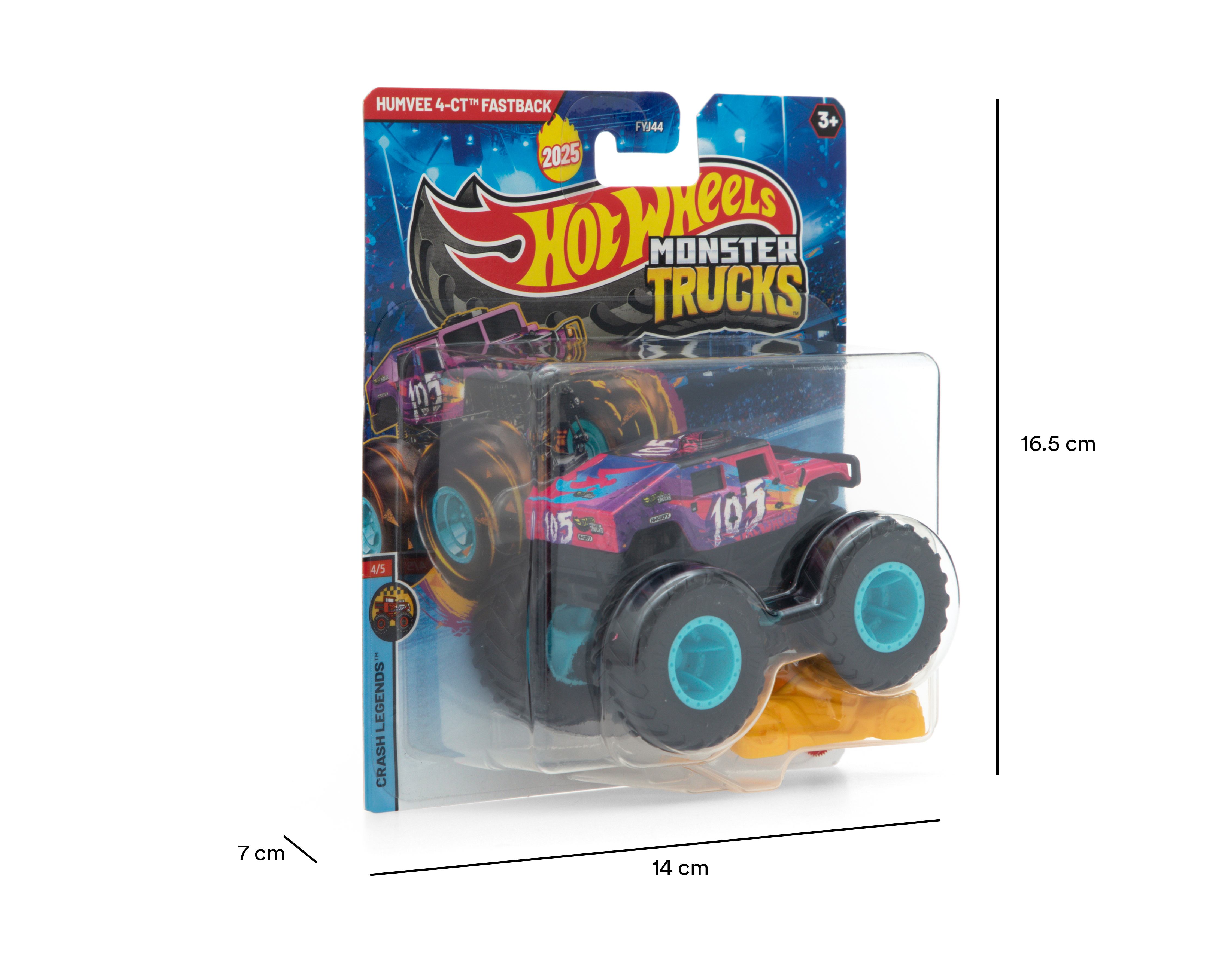 Foto 7 pulgar | Foto 6 | Vehículo Monster Trucks Hot Wheels