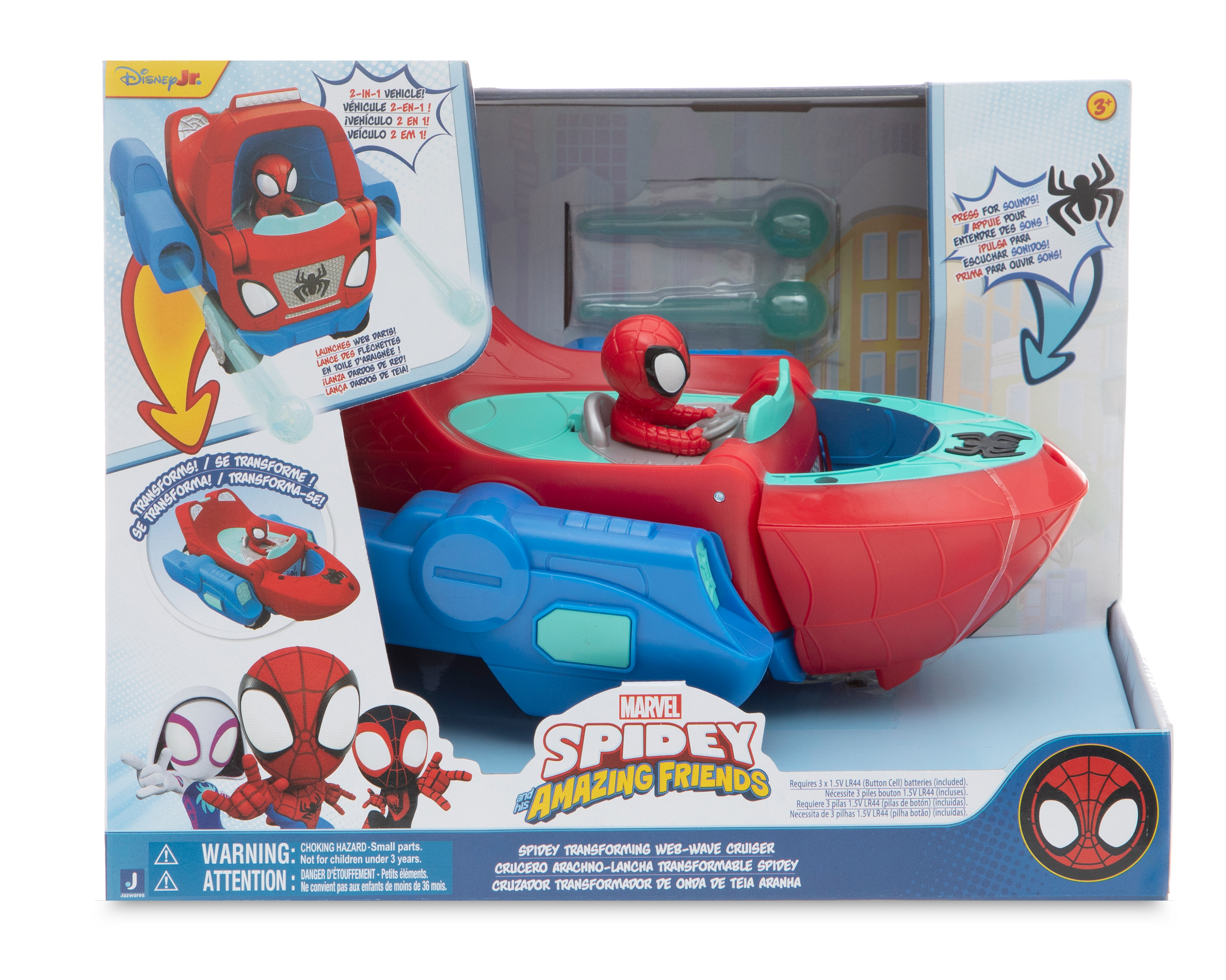 Foto 3 | Foto 3 | Crucero Arachno-Lancha Transformable Marvel Spidey