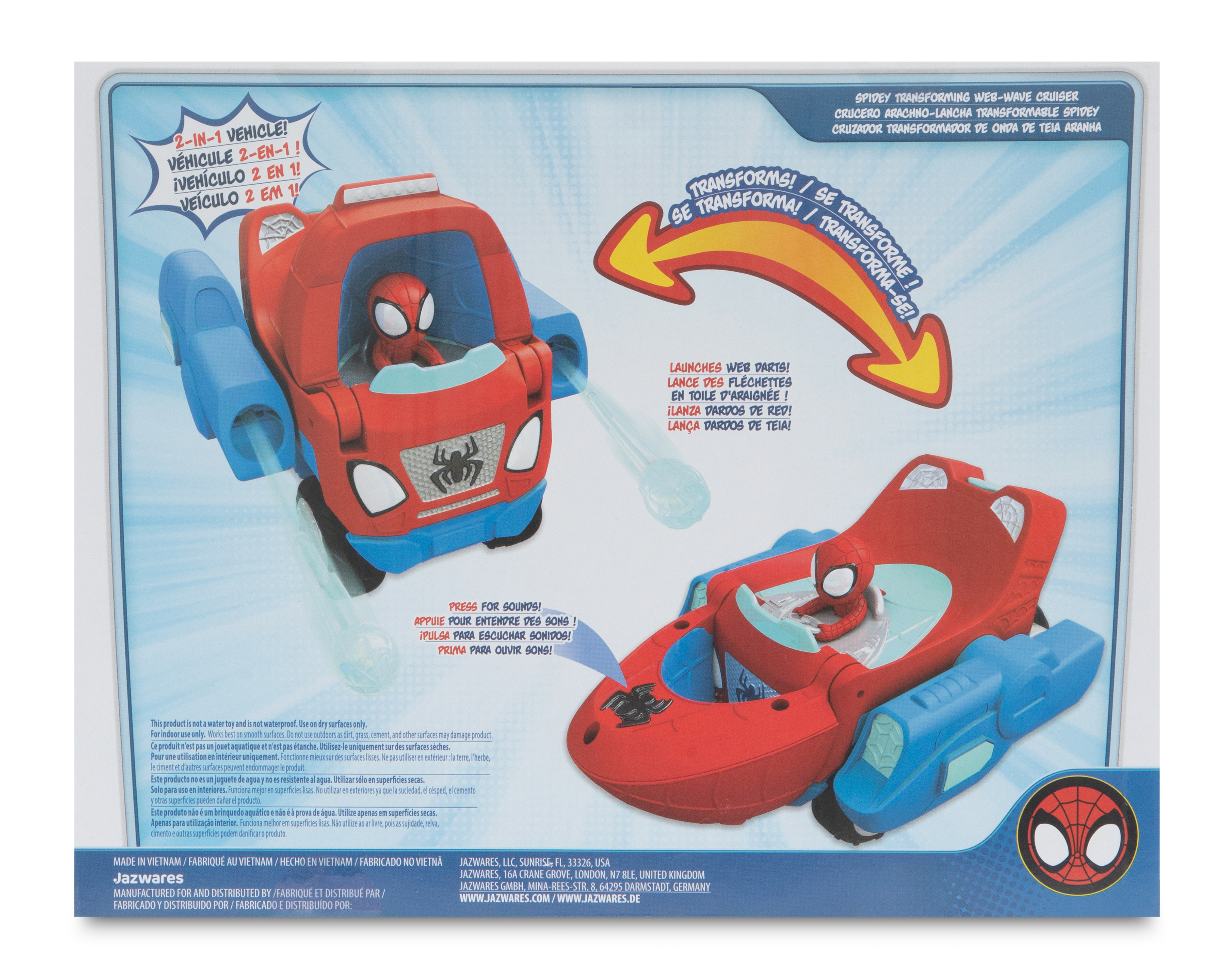 Foto 5 pulgar | Foto 4 | Crucero Arachno-Lancha Transformable Marvel Spidey