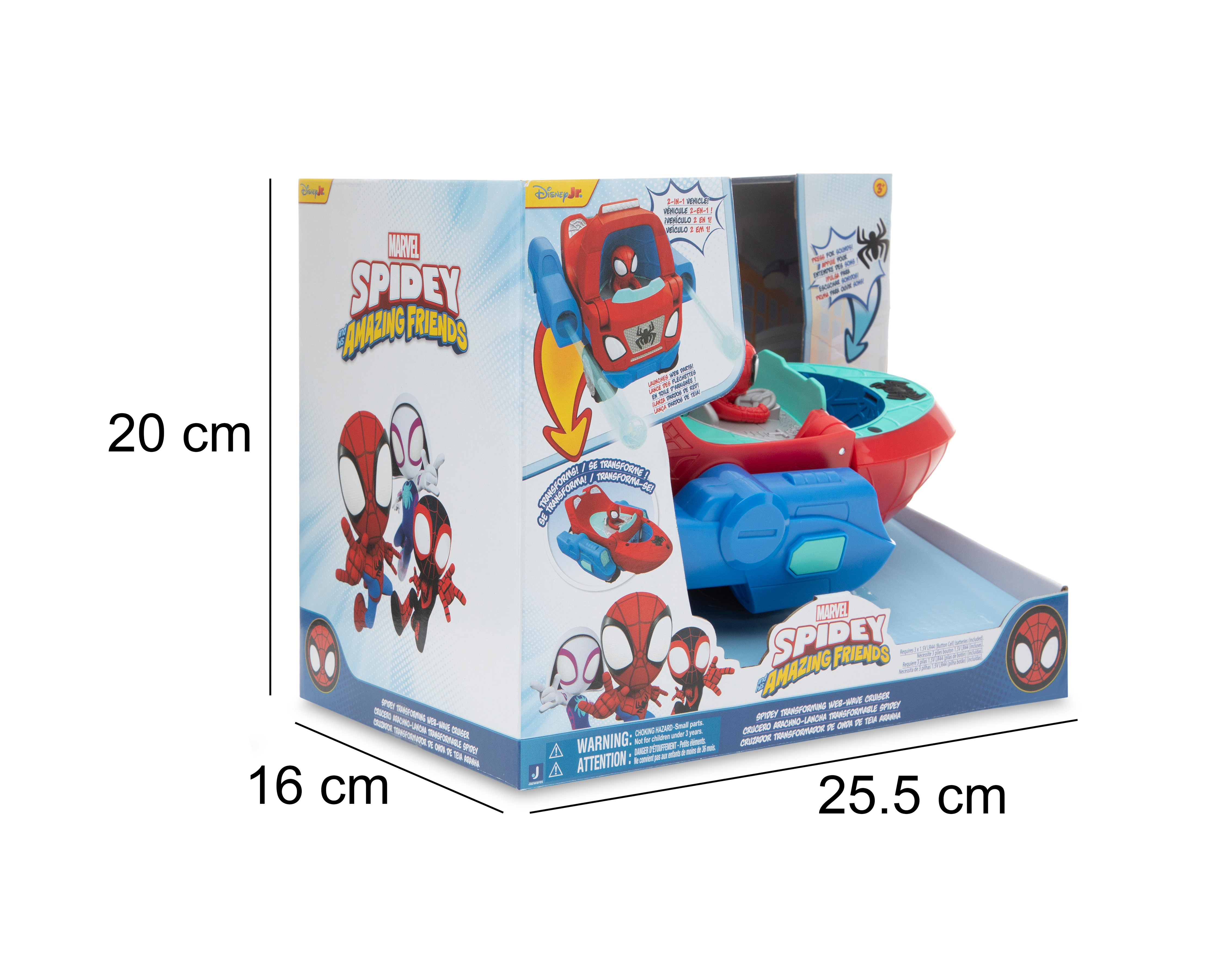 Foto 6 pulgar | Foto 5 | Crucero Arachno-Lancha Transformable Marvel Spidey