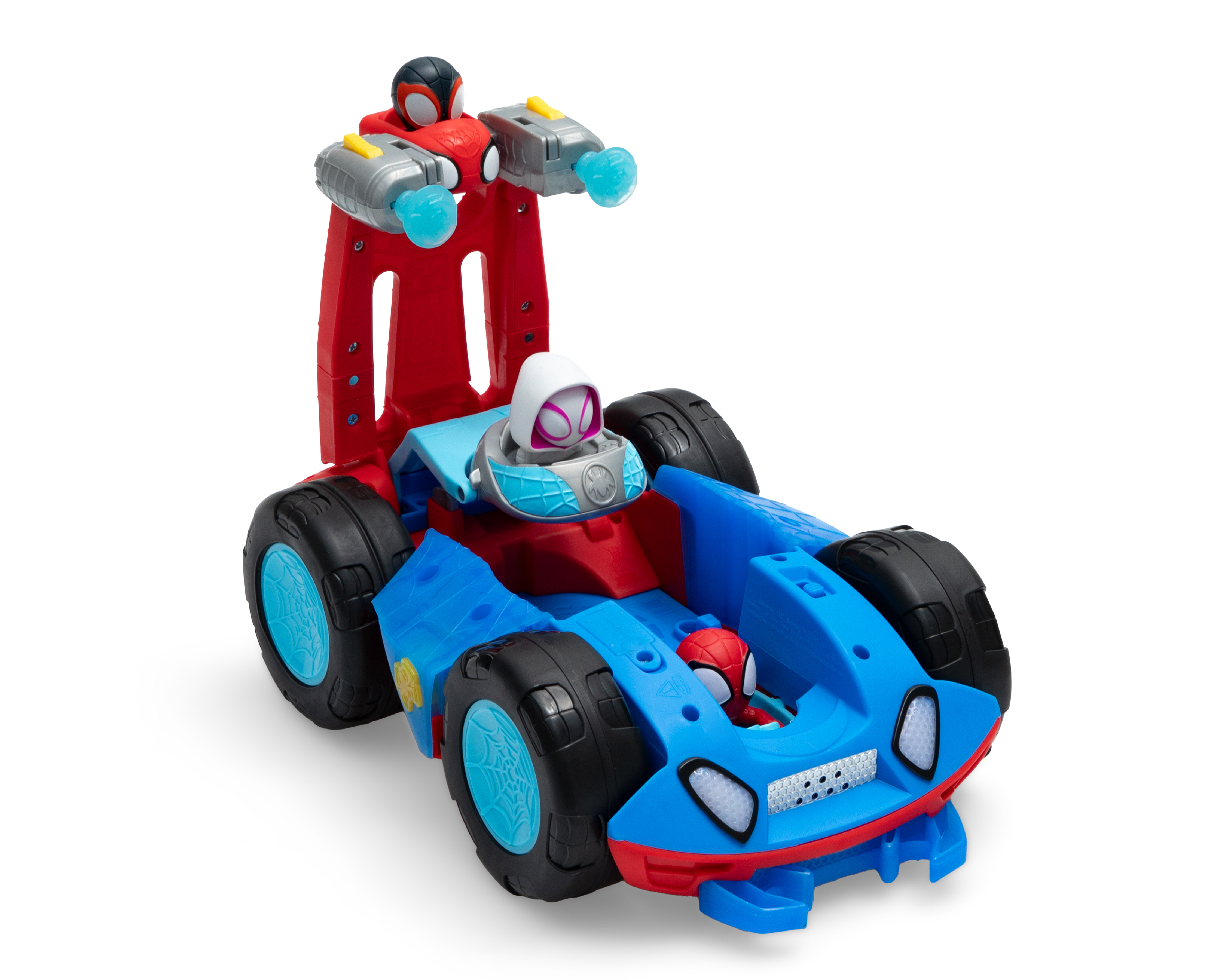 Vehículo Spidey Flip & Reveal Cruiser Spider-Man con Accesorios