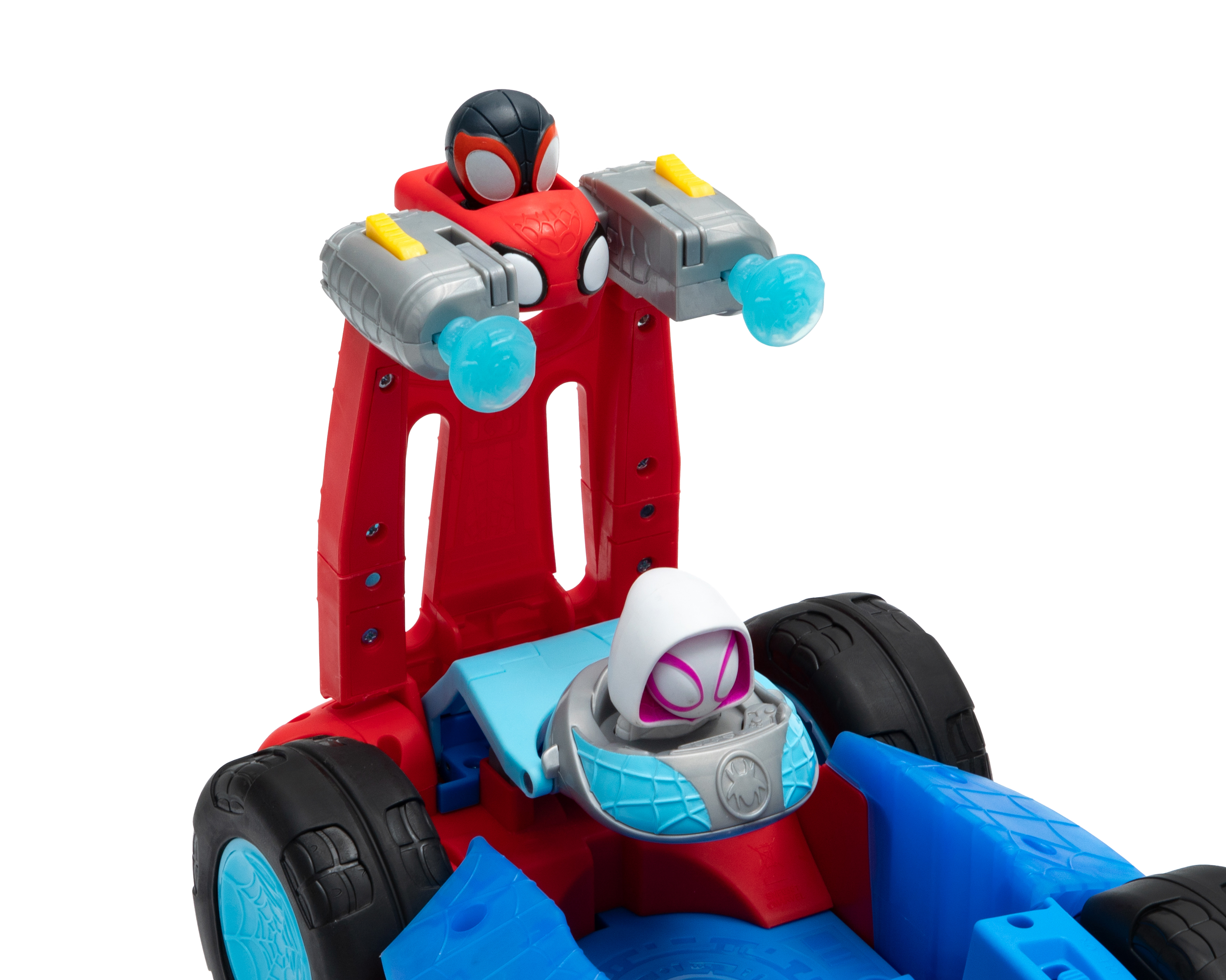 Foto 4 pulgar | Foto 3 | Vehículo Spidey Flip & Reveal Cruiser Spider-Man con Accesorios