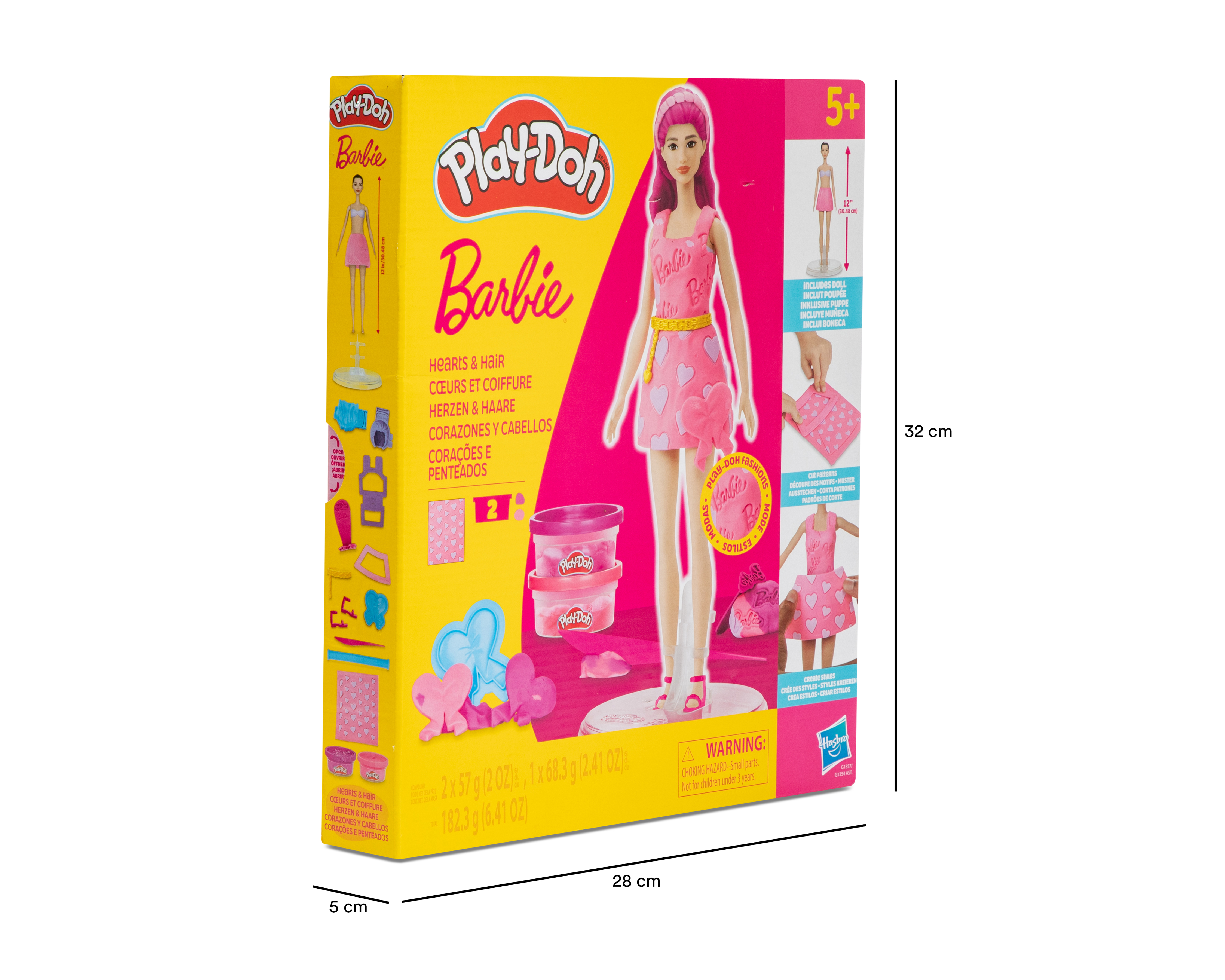 Foto 4 pulgar | Foto 3 | Set de Masa Moldeable Play-Doh Barbie Corazones y Cabellos con Accesorios