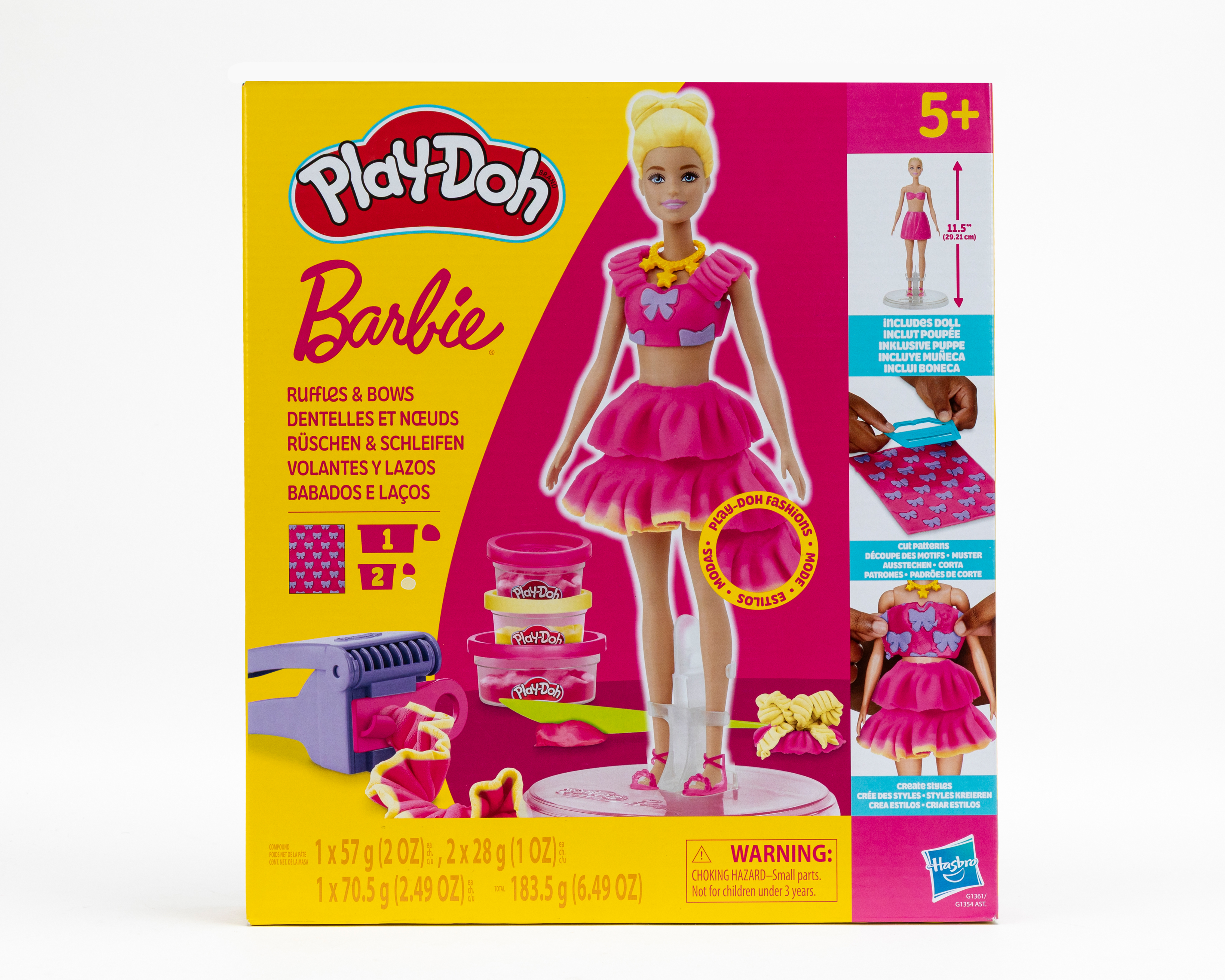 Foto 6 pulgar | Foto 5 | Muñeca Play-Doh Barbie Volantes y Lazos