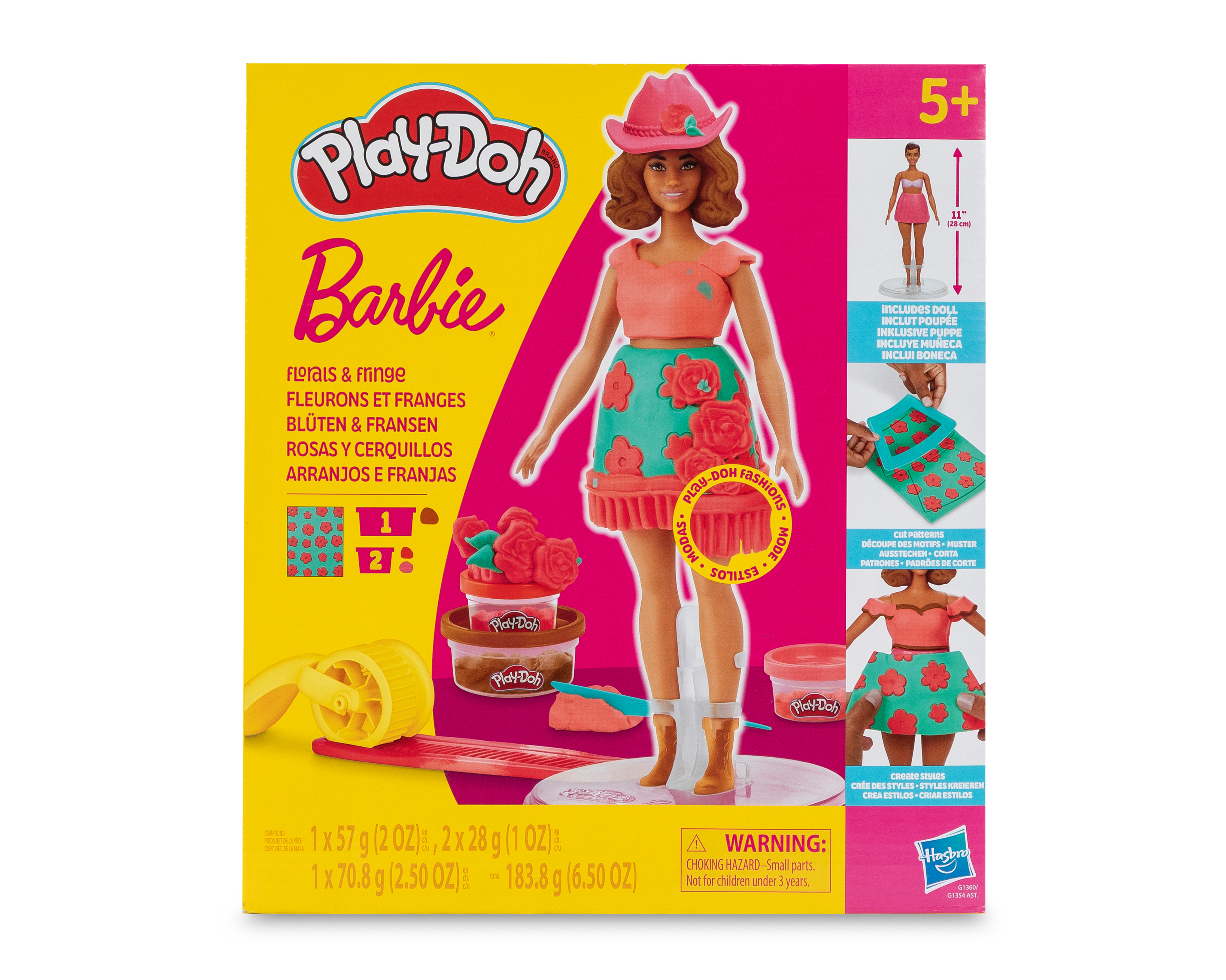 Foto 5 pulgar | Foto 4 | Muñeca Play-Doh Barbie Rosas y Cerquillos