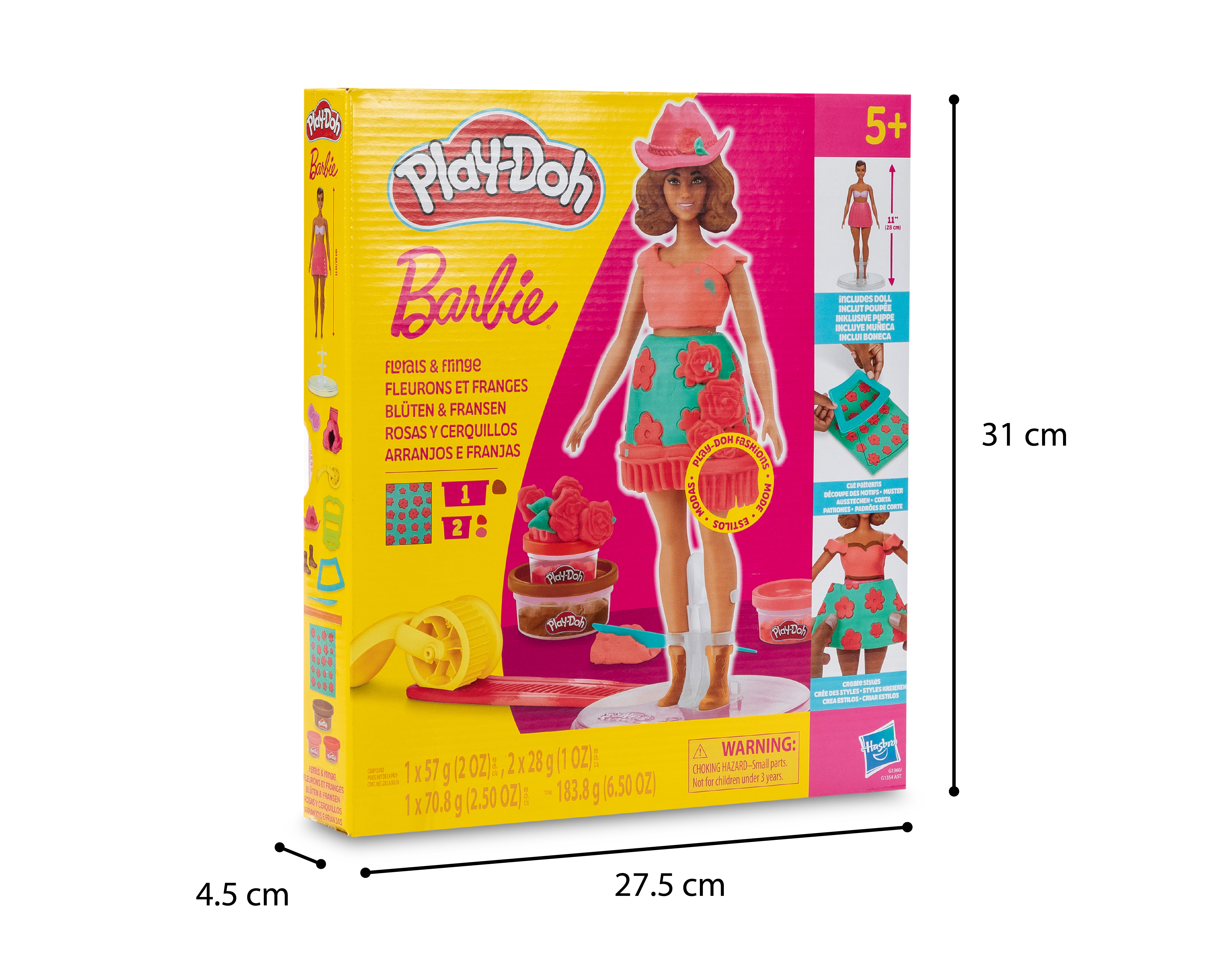 Foto 7 pulgar | Foto 6 | Muñeca Play-Doh Barbie Rosas y Cerquillos