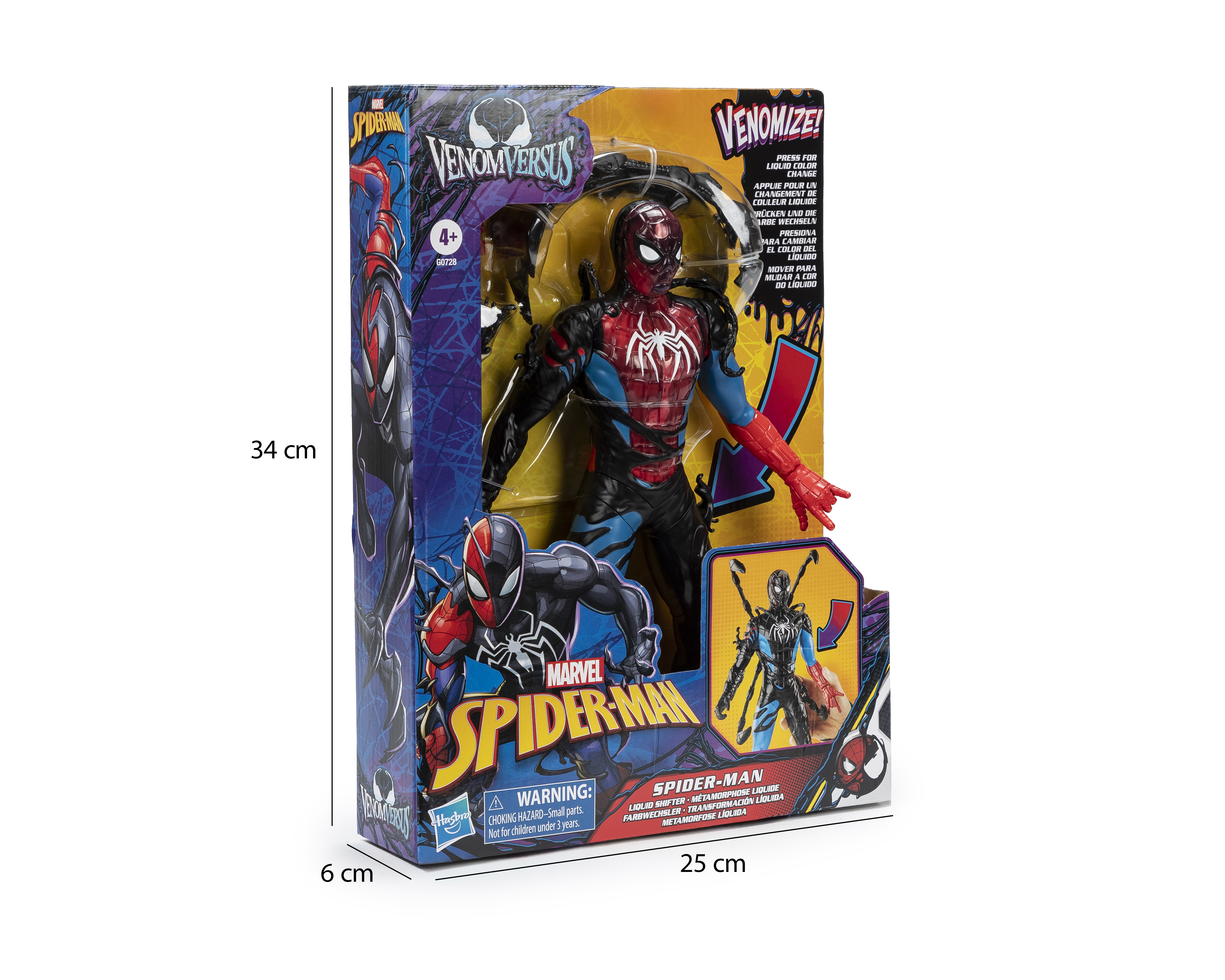 Foto 6 pulgar | Foto 5 | Spider-Man Figura de Acción Marvel Transformación Líquida