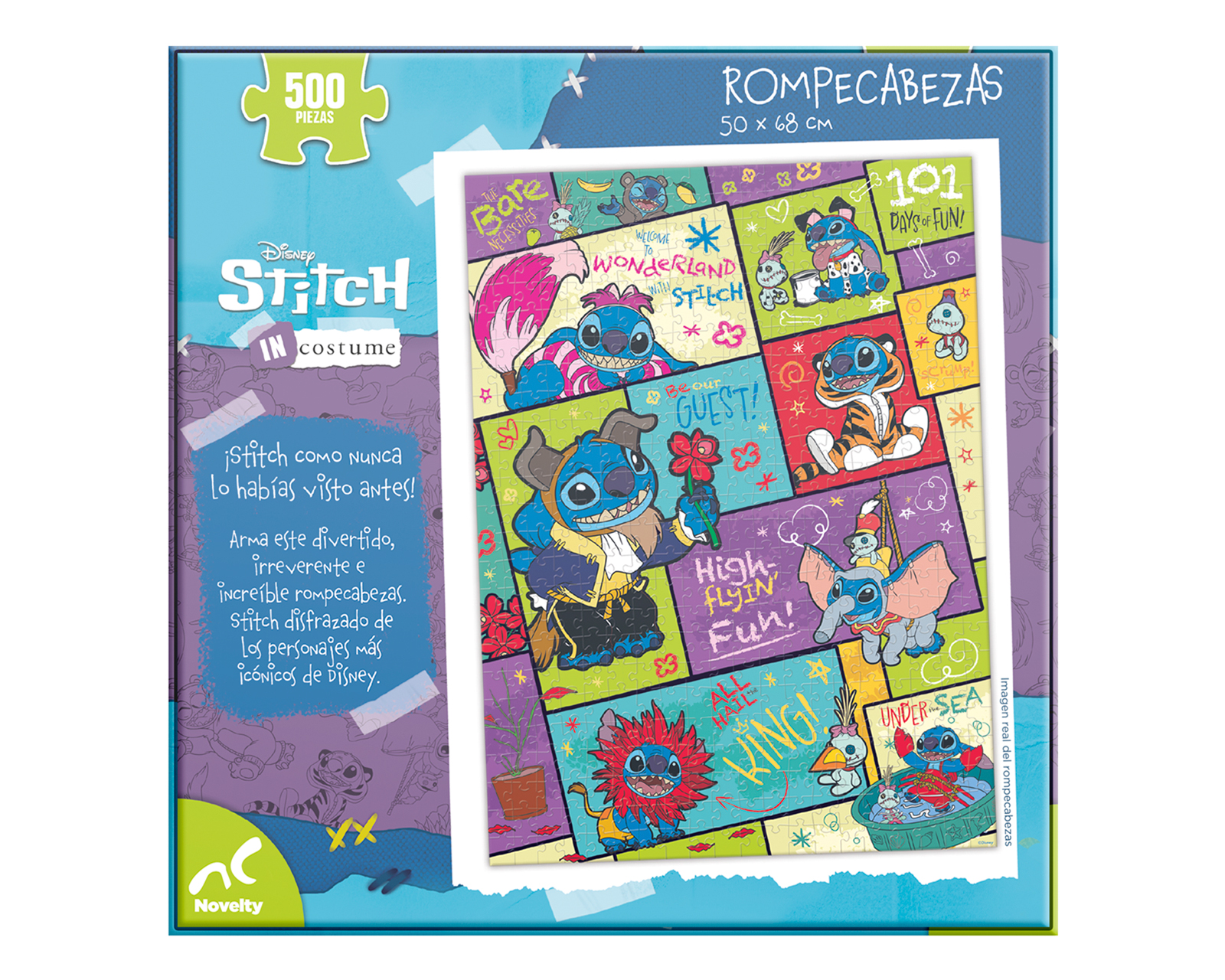 Foto 5 | Foto 5 | Rompecabezas Stitch 500 Piezas